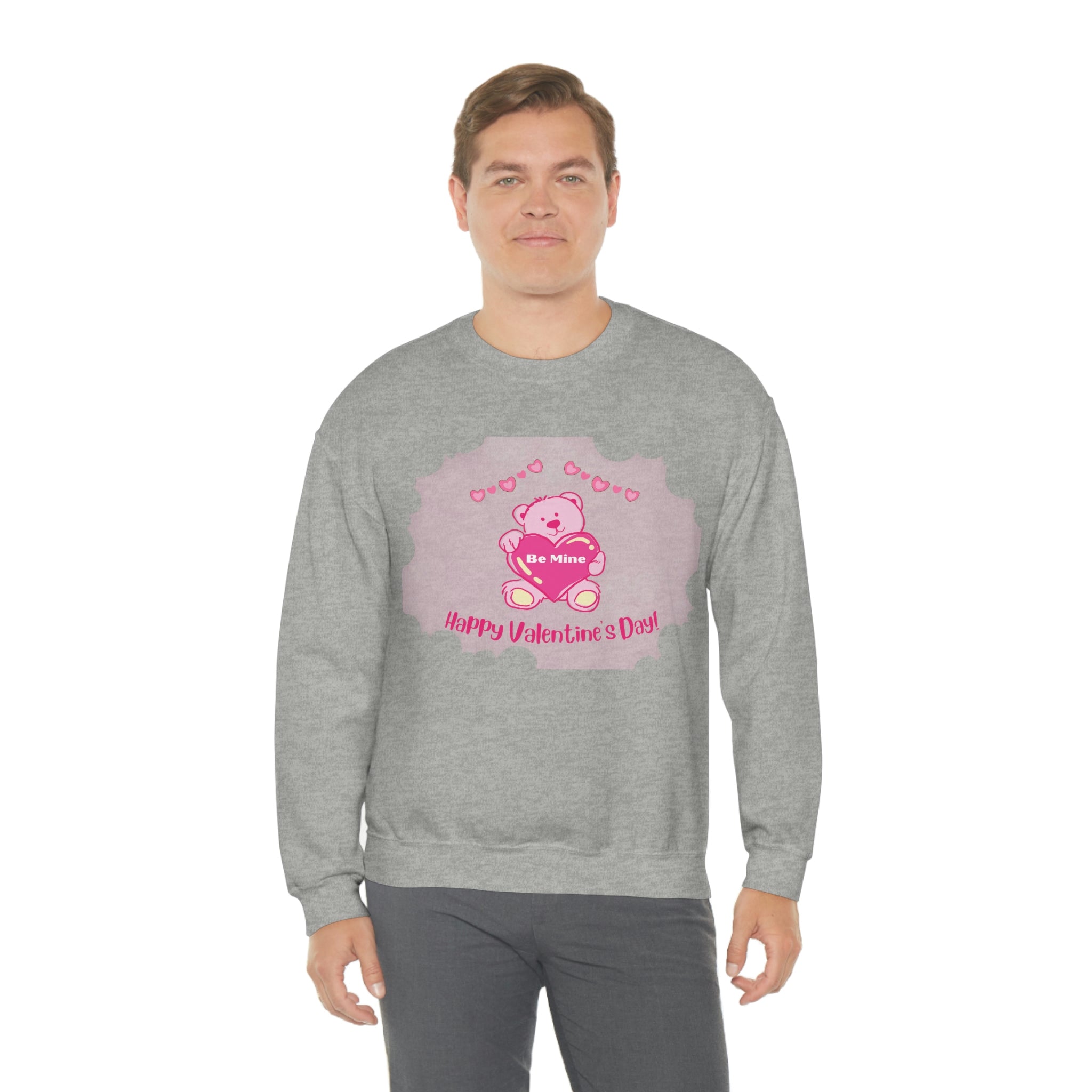 Happy Valentine's Day Be Mine Unisex Heavy Blend™ Crewneck Sweatshirt