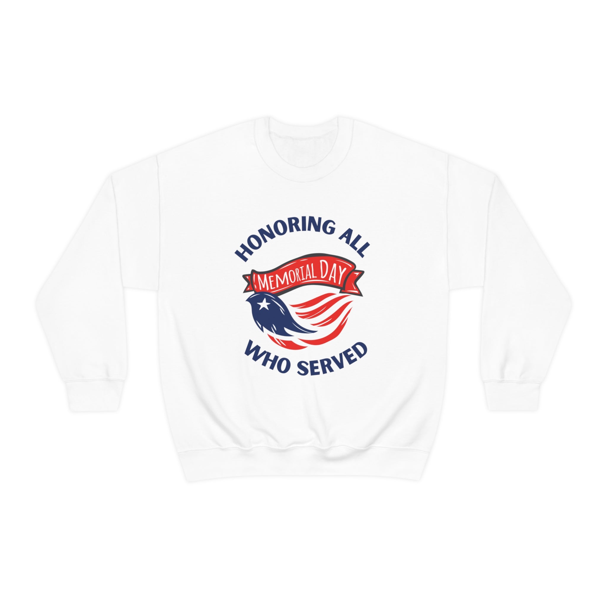 Memorial Day Honoring All Who Served Unisex Heavy Blend™ Crewneck Sweatshirt