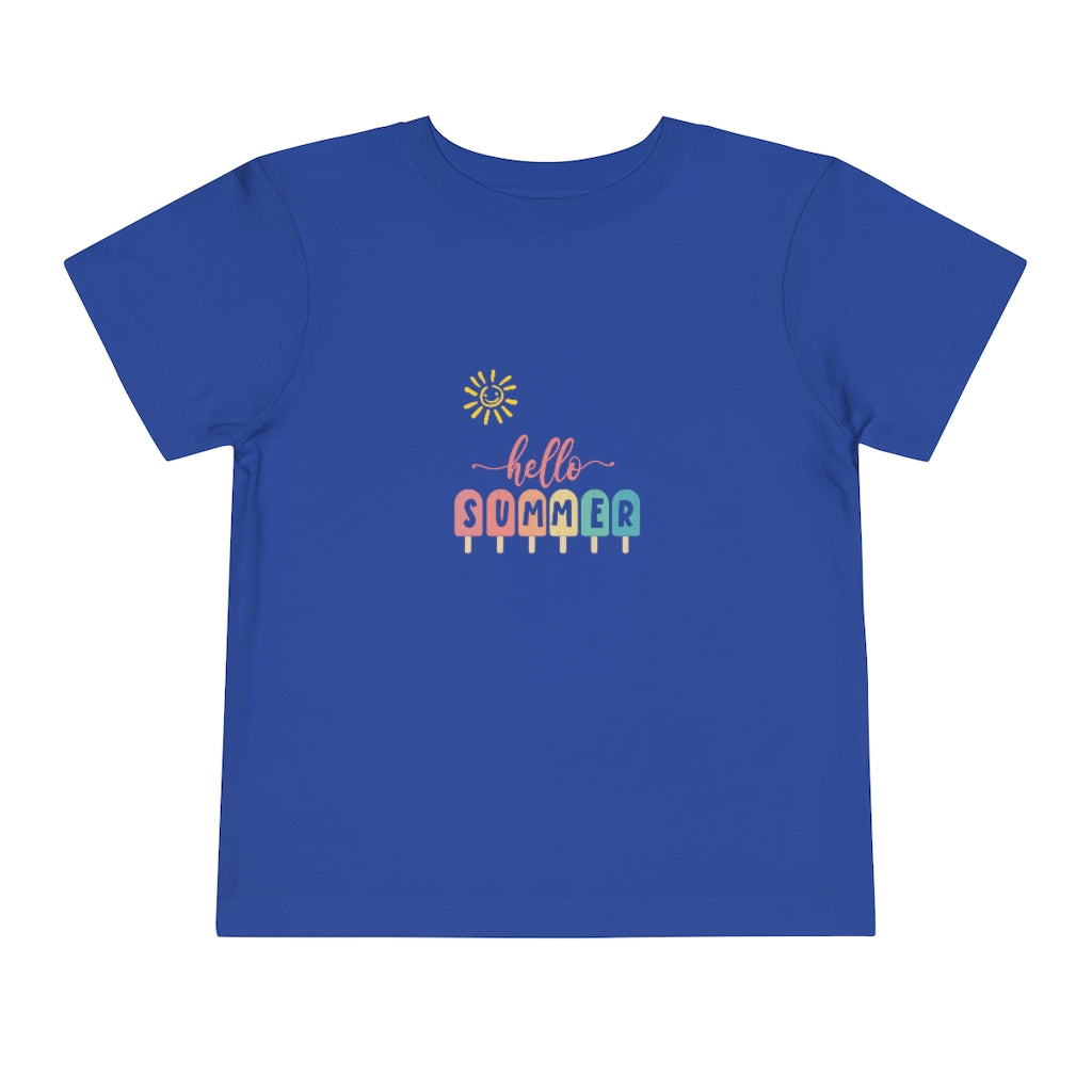 Sunny Hello Summer Toddler Short Sleeve Tee