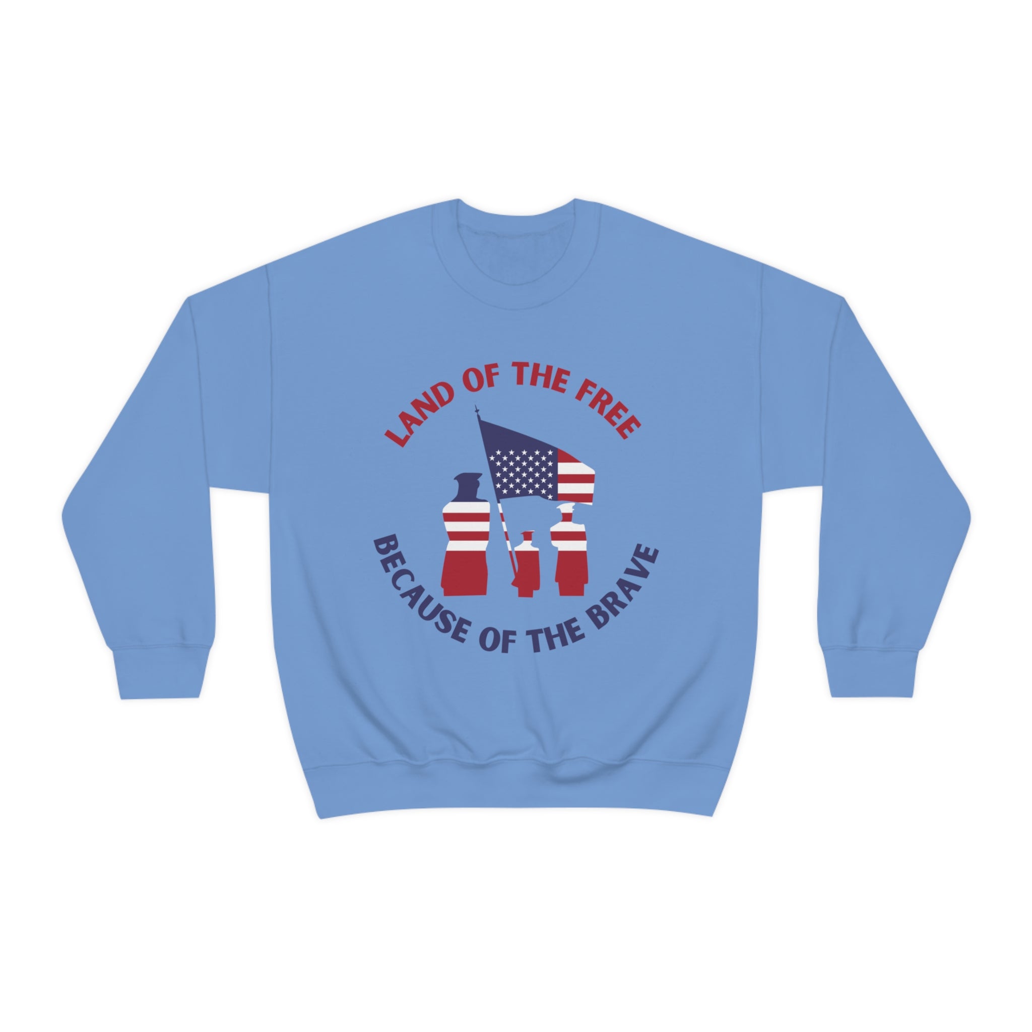 Memorial Day Land Of The Free Unisex Heavy Blend™ Crewneck Sweatshirt