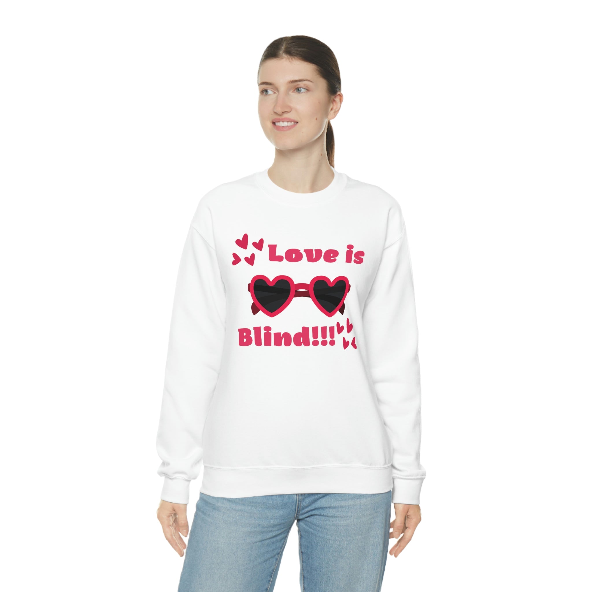 Love Is Blind!!! Unisex Heavy Blend™ Crewneck Sweatshirt