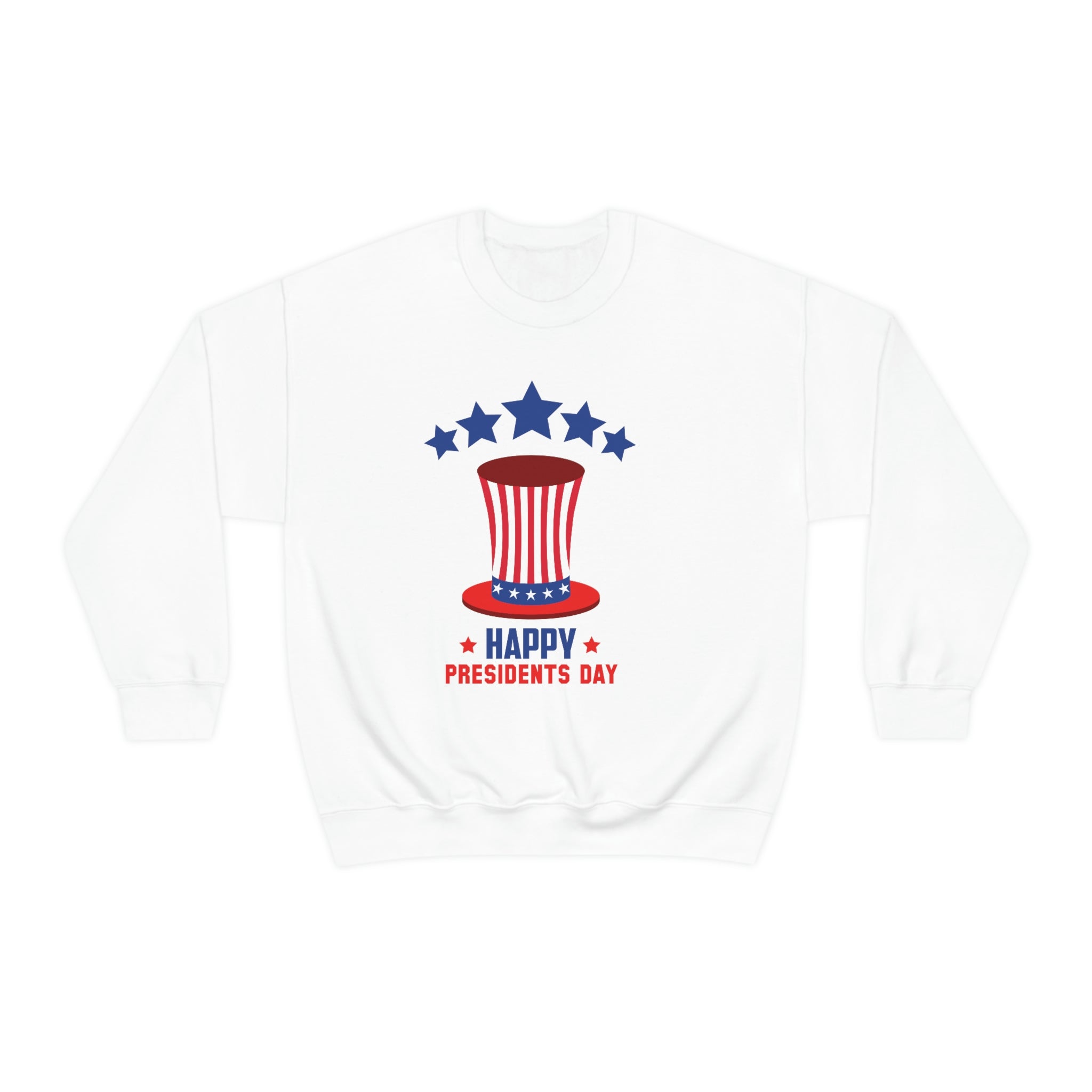 Happy President's Day Hat Unisex Heavy Blend™ Crewneck Sweatshirt