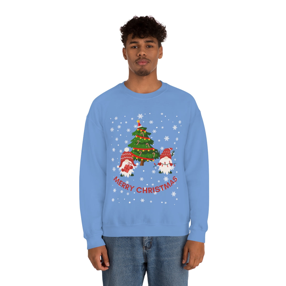 Merry & Bright Holidays Christmas Unisex Heavy Blend™ Crewneck Sweatshirt