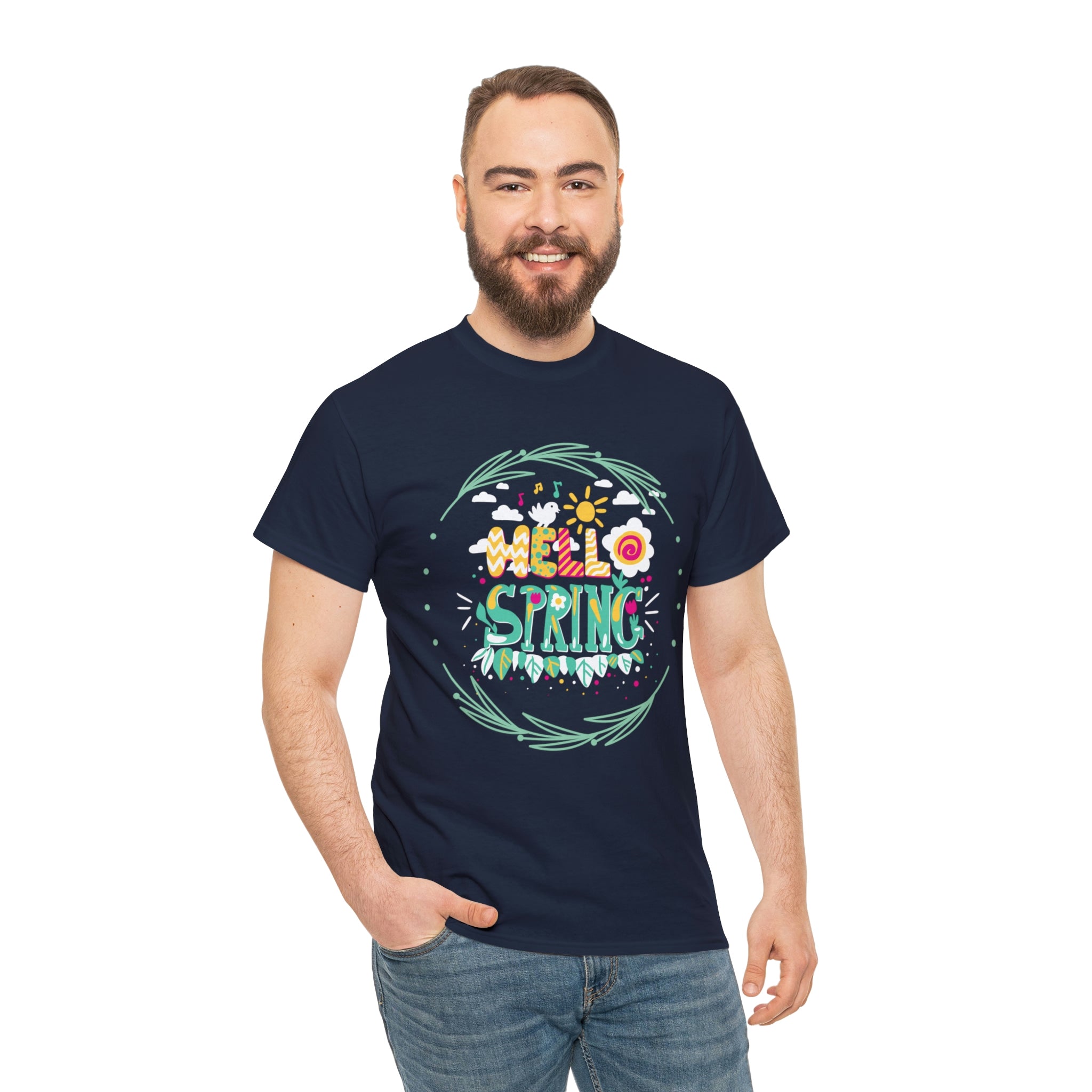 Hello Spring Unisex Heavy Cotton Tee