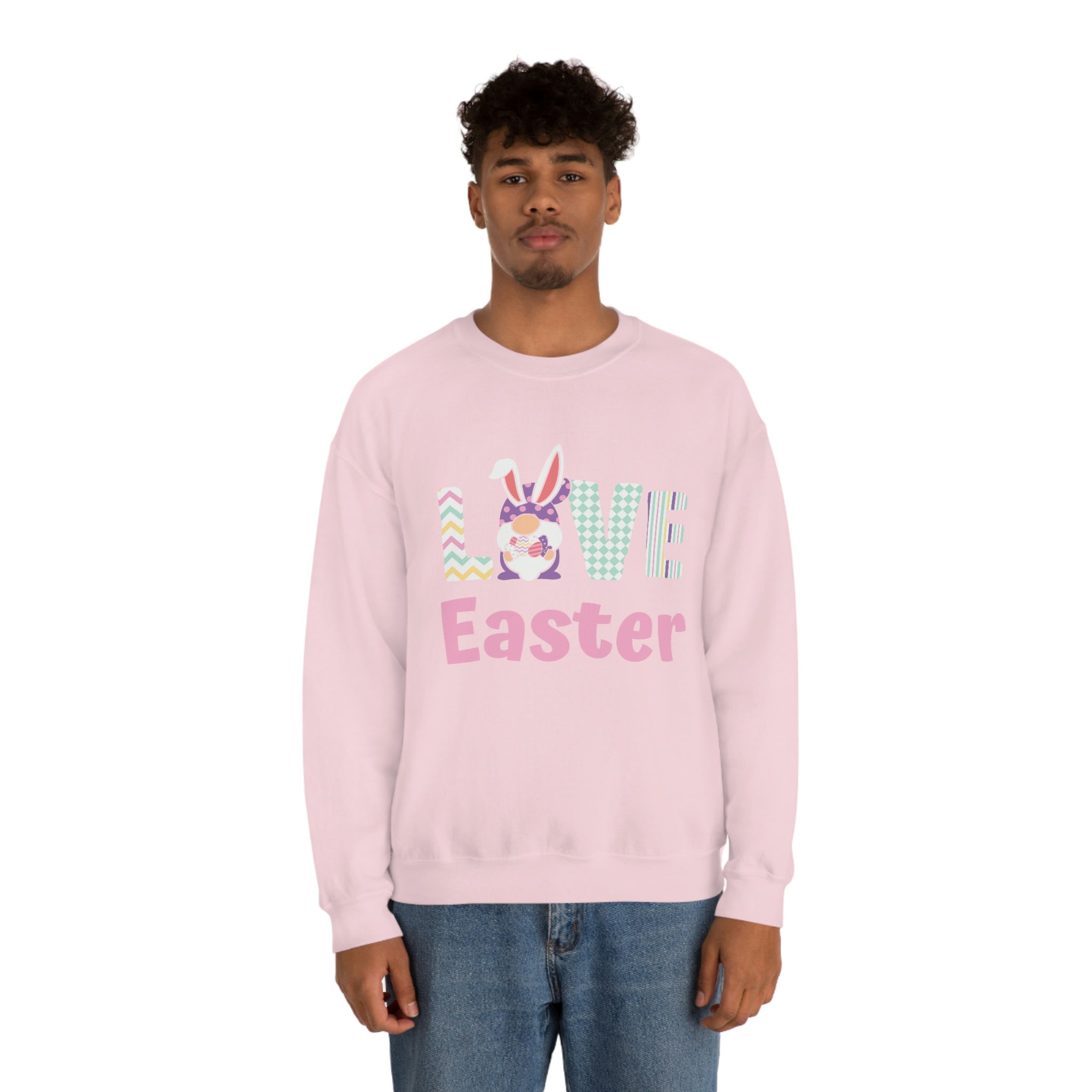 Gnome Love Easter Unisex Heavy Blend™ Crewneck Sweatshirt