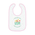 Hello Spring Baby Contrast Trim Jersey Bib