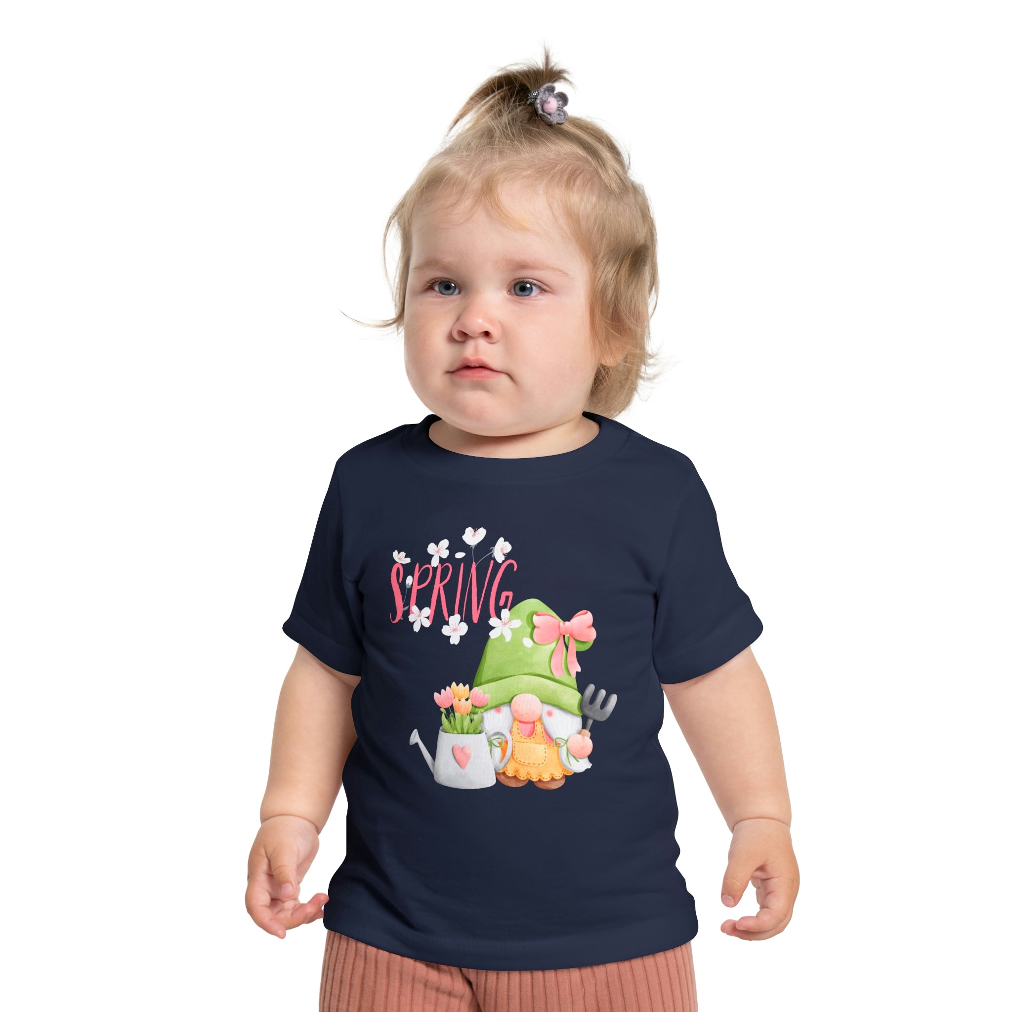 Gnome Happy Spring Baby Short Sleeve T-Shirt