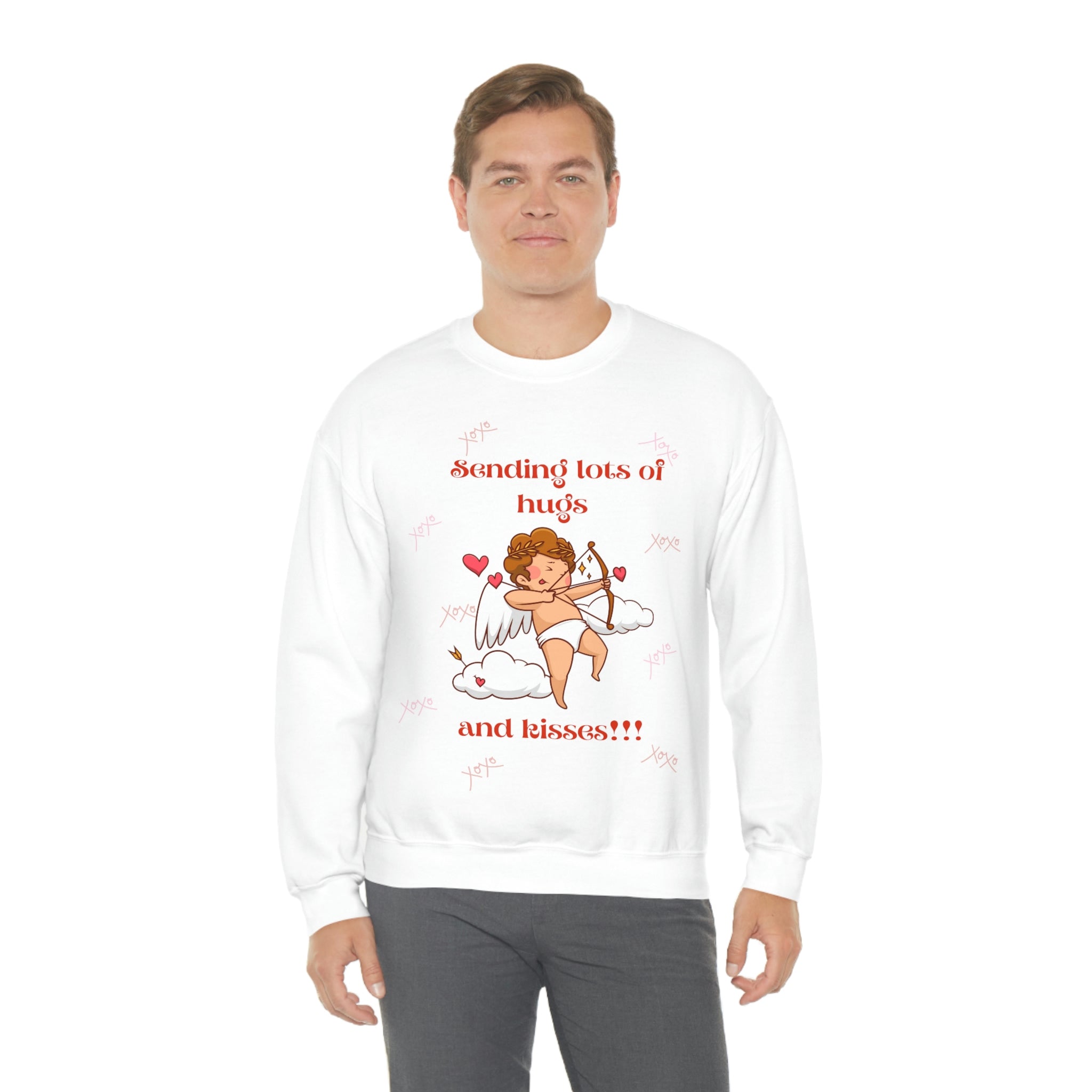 Sending Lots Of Hugs & Kisses!! Unisex Heavy Blend™ Crewneck Sweatshirt