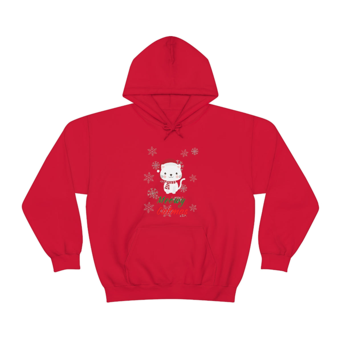 Meowy Catmas Unisex Heavy Blend™ Hooded Sweatshirt