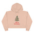 Merry Christmas Tree Crop Hoodie