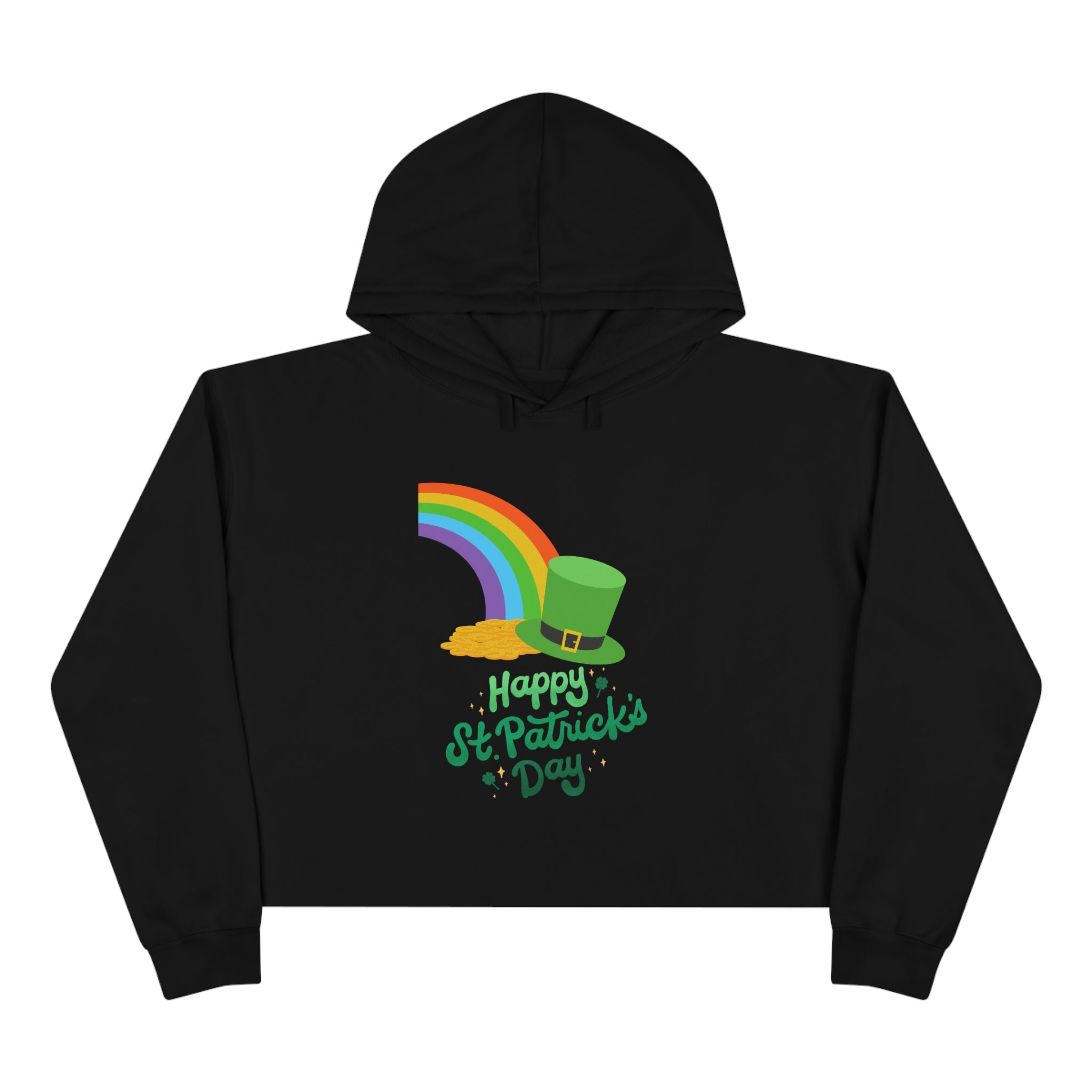 Happy Saint Patrick Day Crop Hoodie