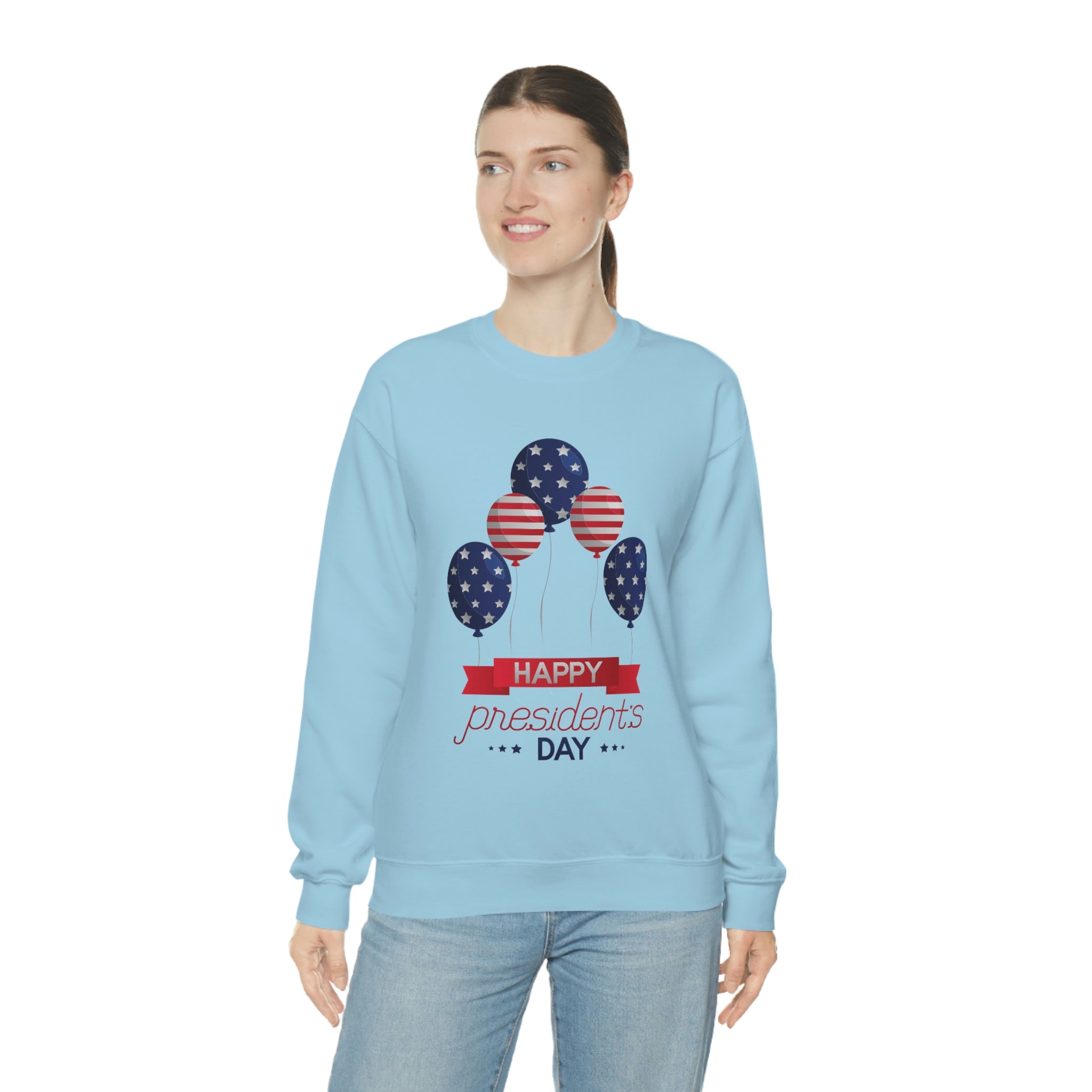 Happy President's Day Stars & Stripe Unisex Heavy Blend™ Crewneck Sweatshirt