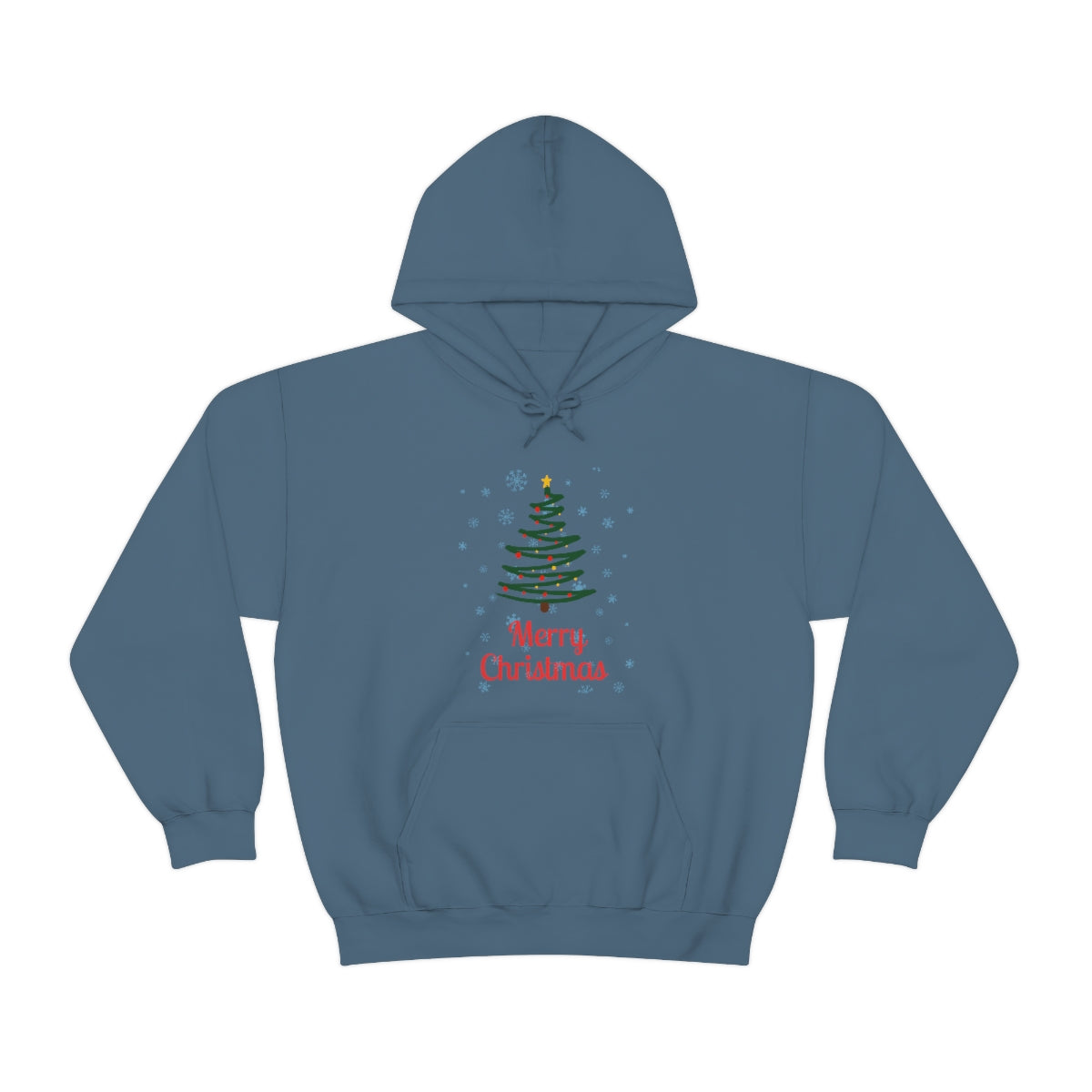 Merry Christmas Tree Unisex Heavy Blend™ Hooded Sweatshirt