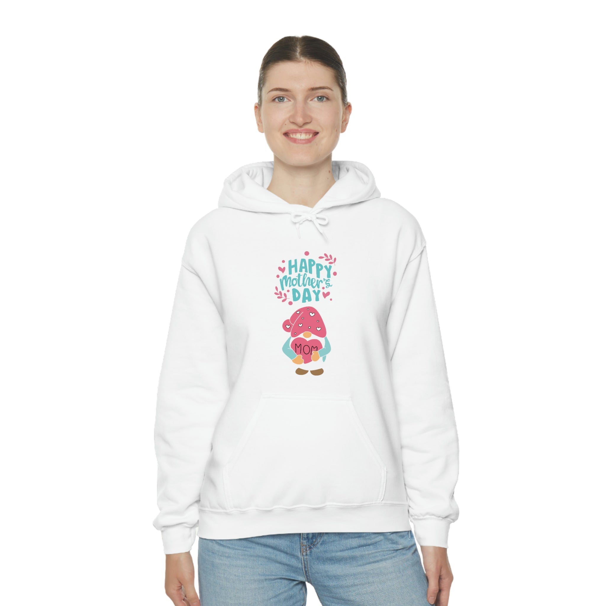 Happy Mother's Day Gnome Unisex Heavy Blend™ Hooded Sweatshirt