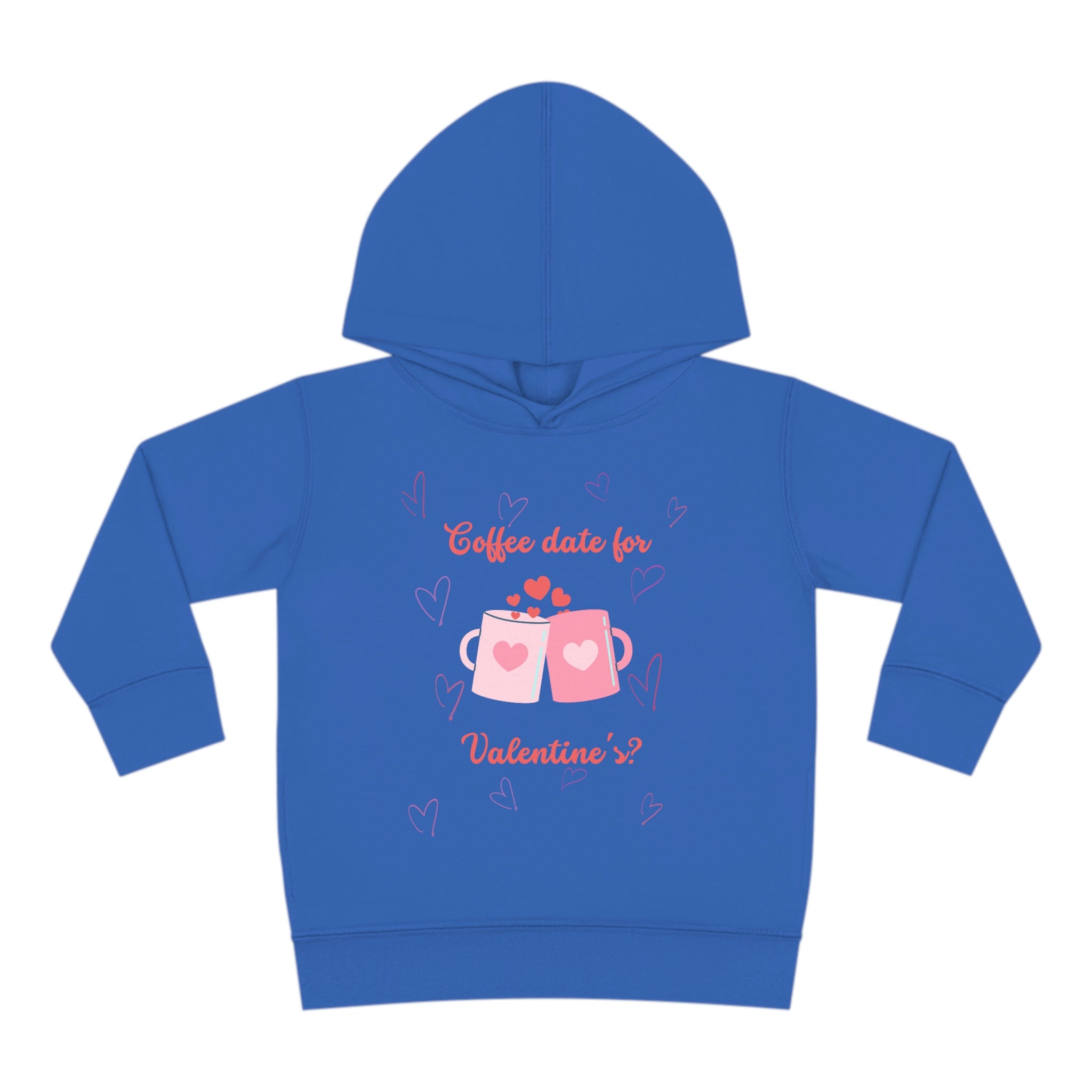 I Love Coffee & You!! Toddler Pullover Fleece Hoodie