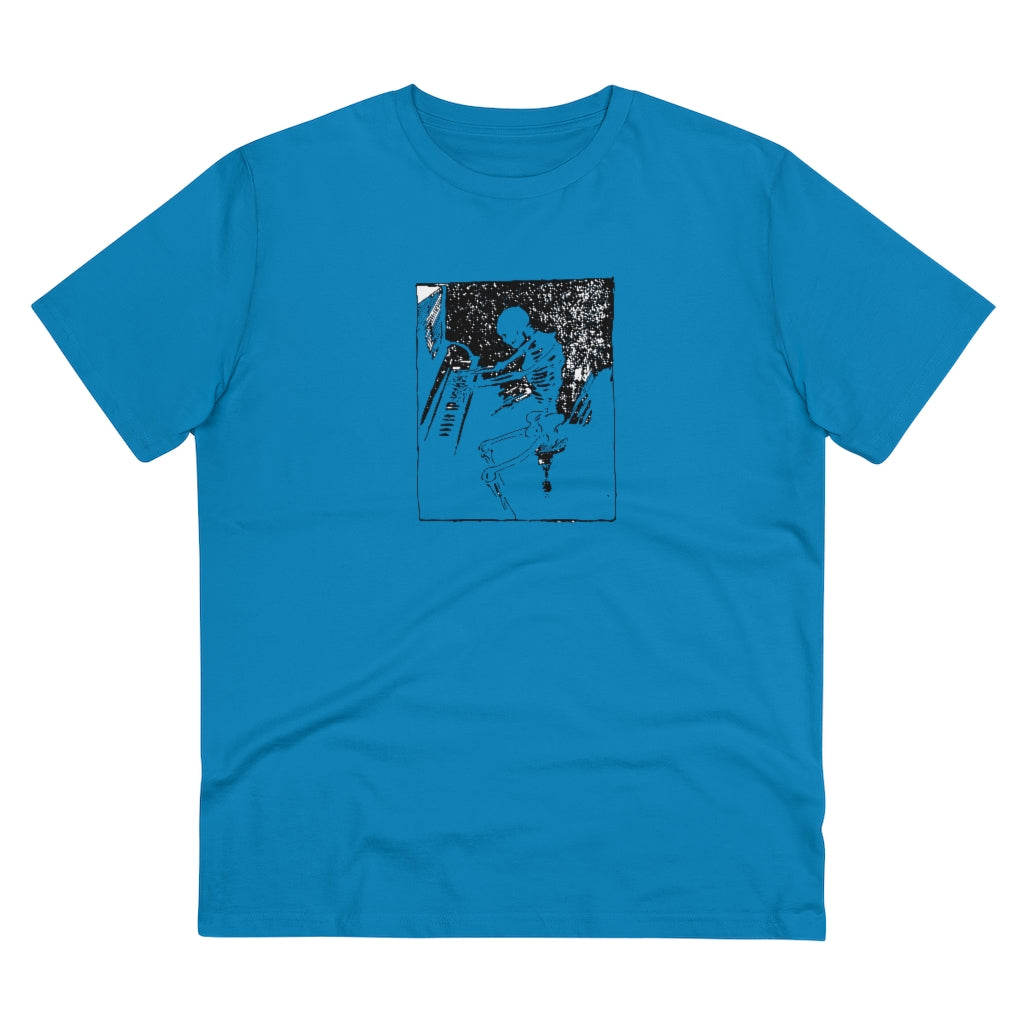 Skeleton Piano Player Organic Creator T-shirt - Unisex