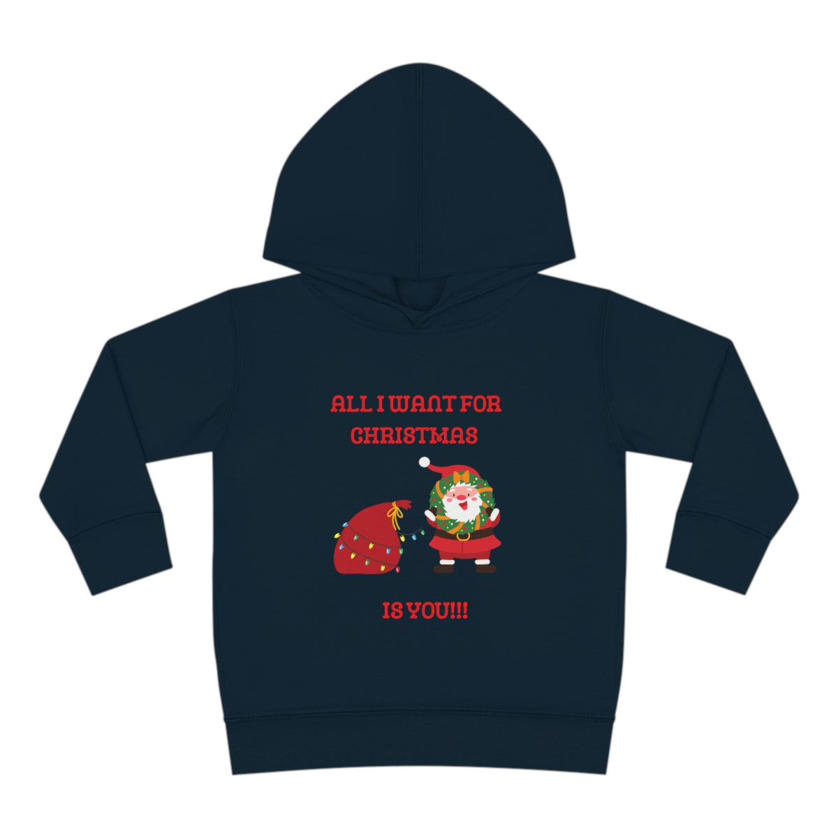 All I Want For Christmas Is You!!!Toddler Pullover Fleece Hoodie