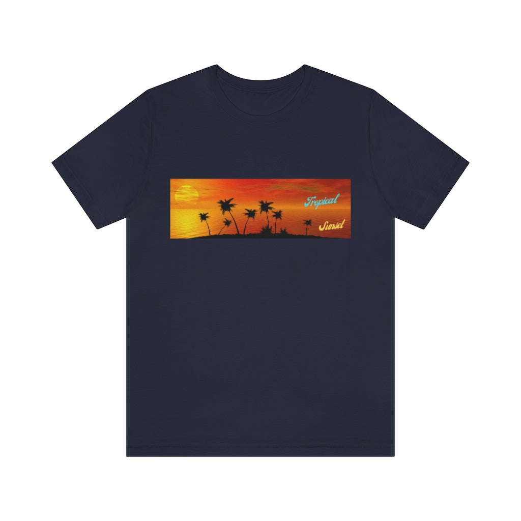 Tropical Sunset Unisex Jersey Short Sleeve Tee