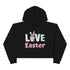 Gnome Love Easter Crop Hoodie
