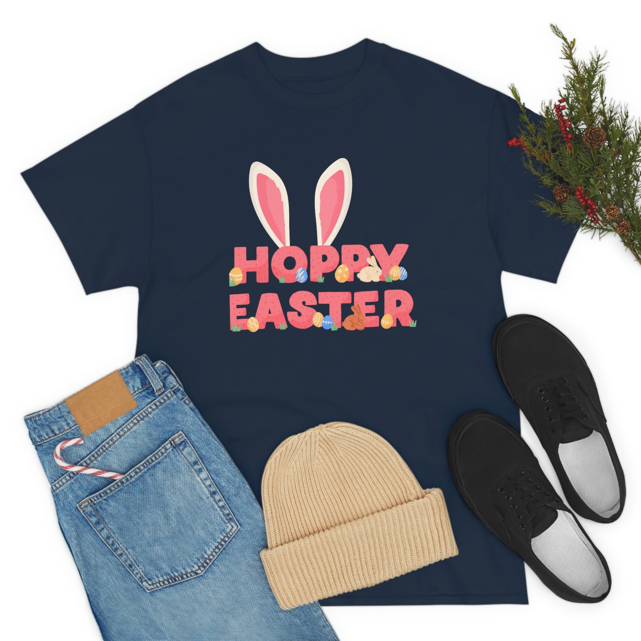 The Hoppy Easter Unisex Heavy Cotton Tee