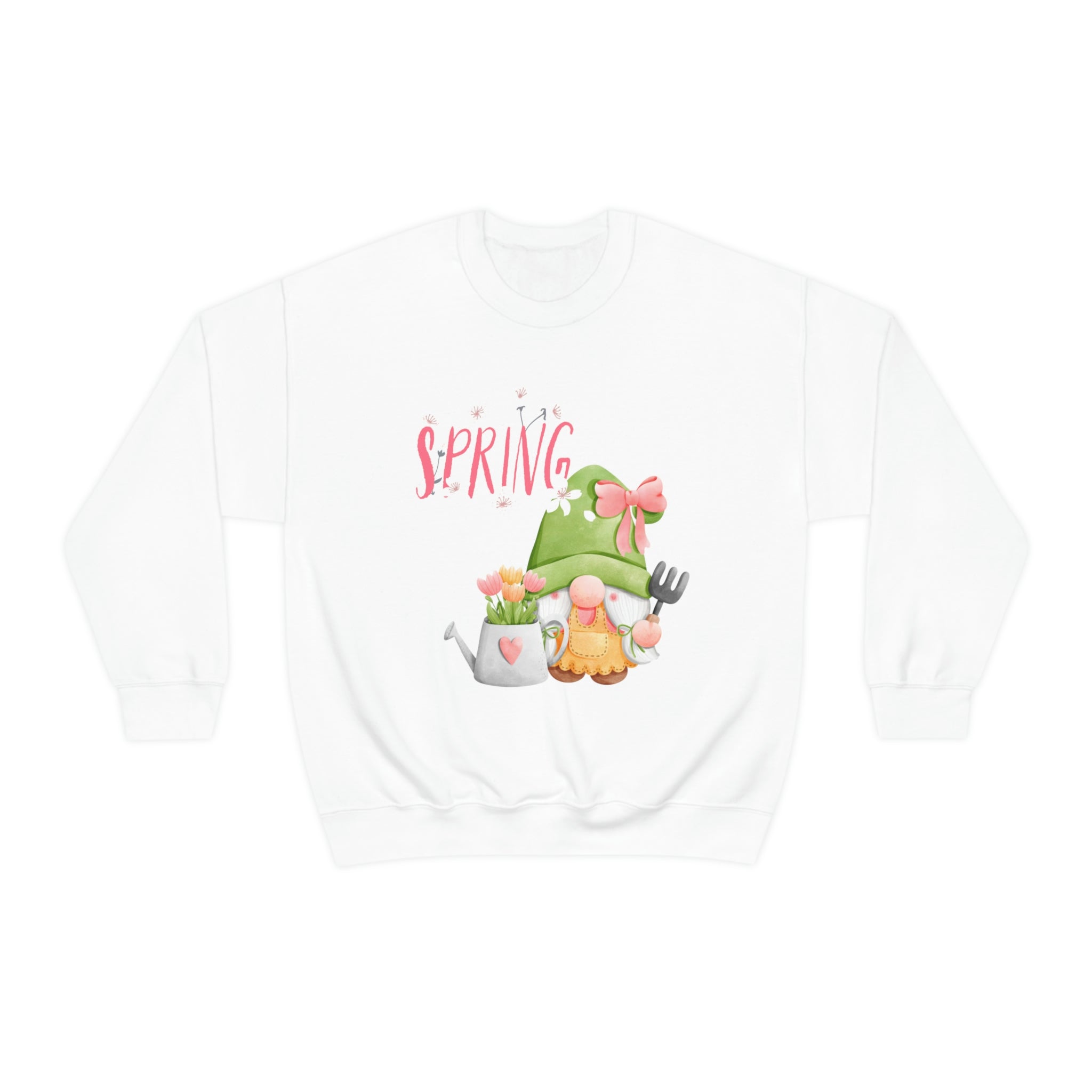 Gnome Happy Spring Unisex Heavy Blend™ Crewneck Sweatshirt