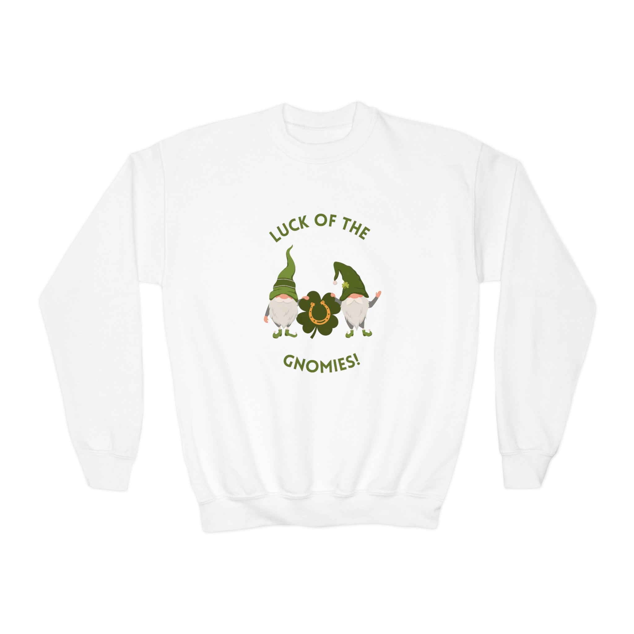The Luck Of The Gnomies! Youth Crewneck Sweatshirt