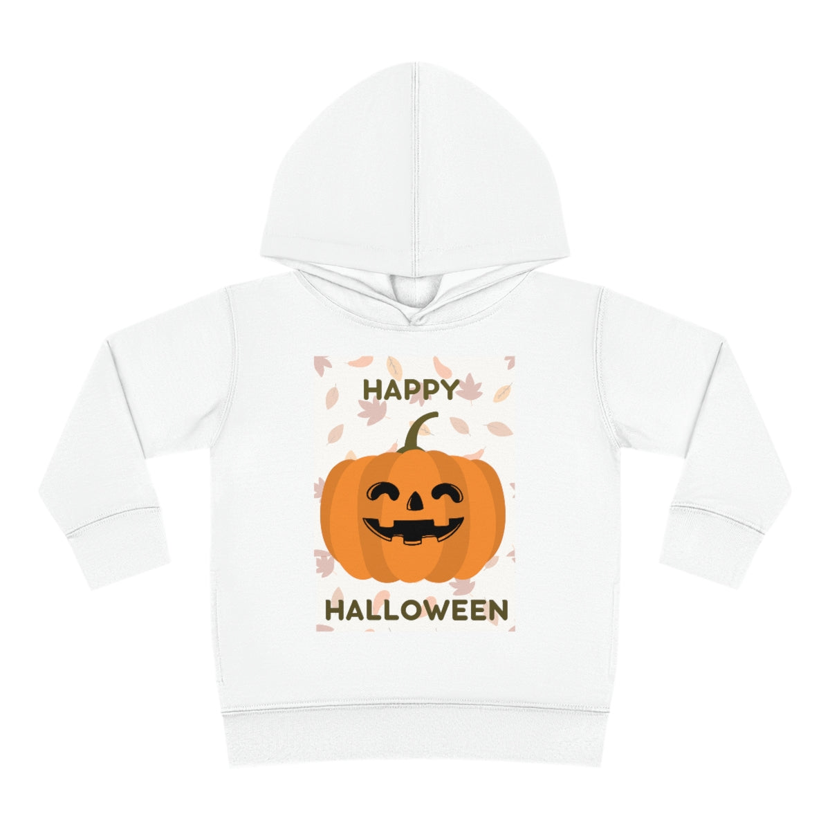 Happy Smiling Halloween Toddler Pullover Fleece Hoodie