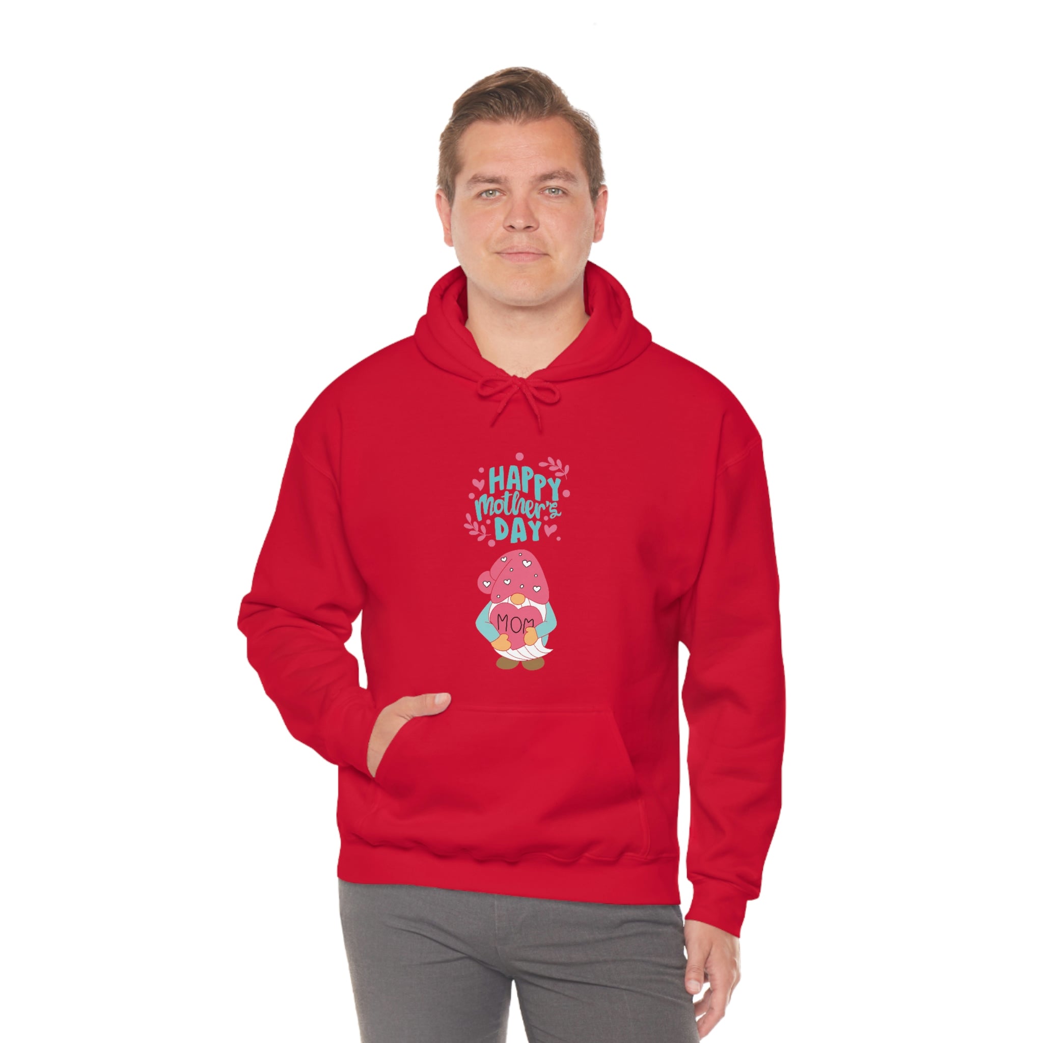 Happy Mother's Day Gnome Unisex Heavy Blend™ Hooded Sweatshirt