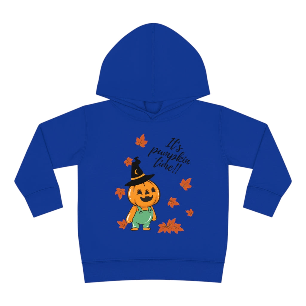 It's Pumpkin Time Toddler Pullover Fleece Hoodie