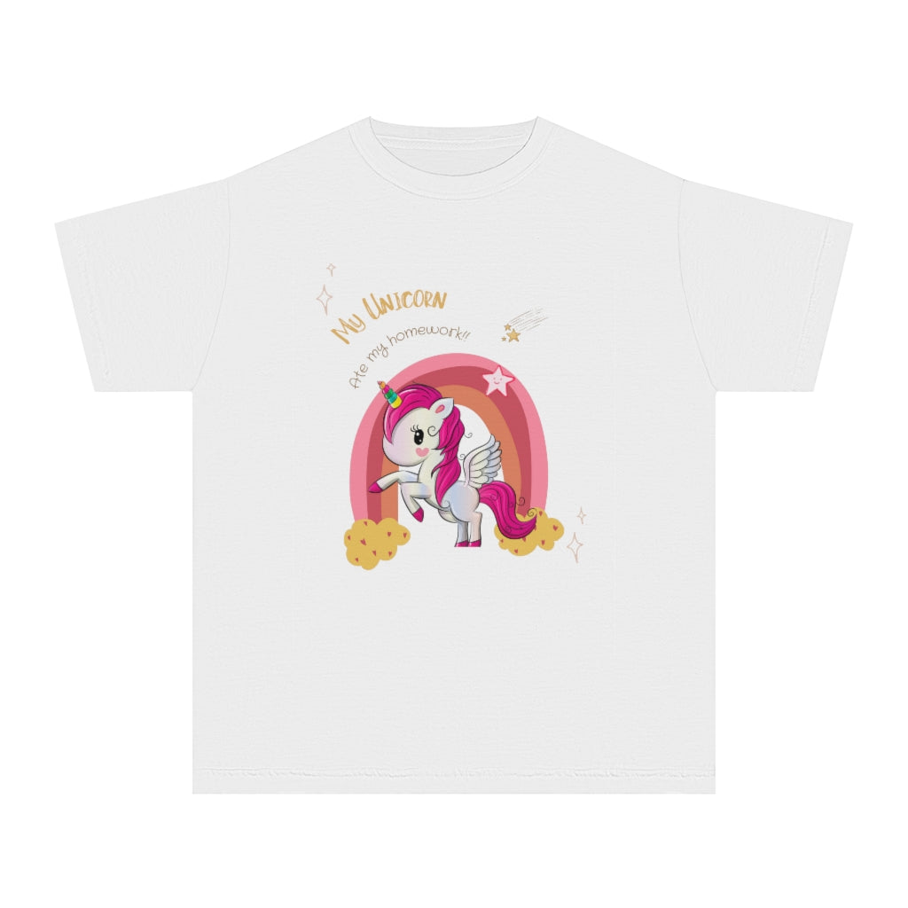 My Unicorn Ate My Homework Youth Midweight Tee