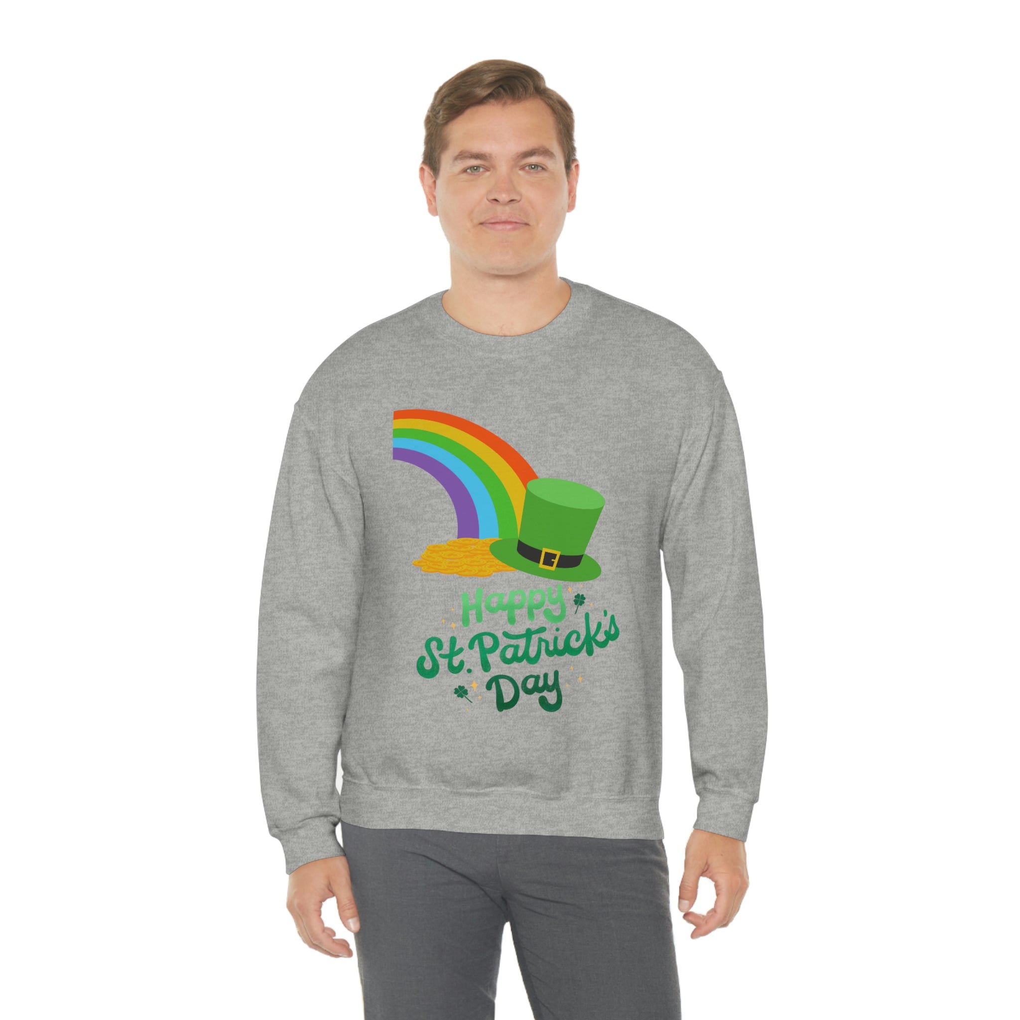 Happy Saint Patrick Day Unisex Heavy Blend™ Crewneck Sweatshirt