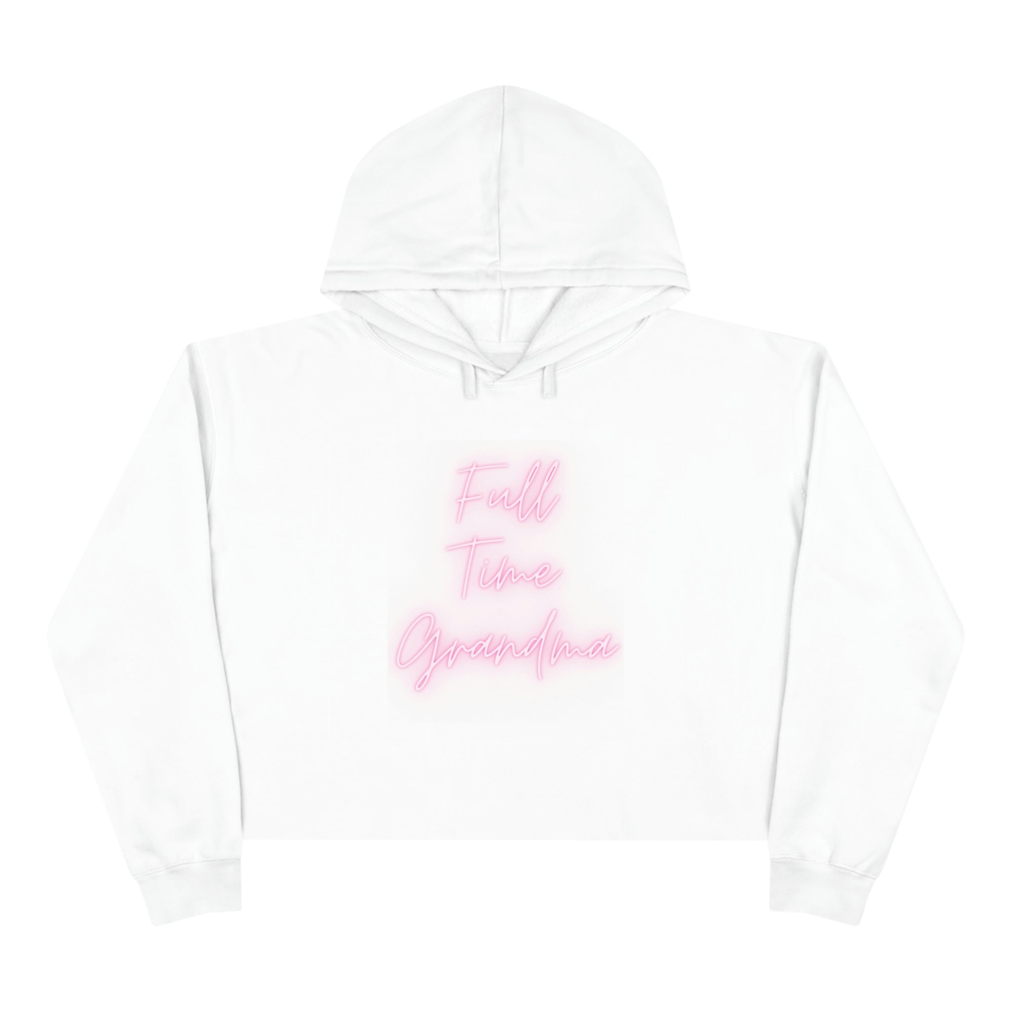 Full Time Grandma Crop Hoodie