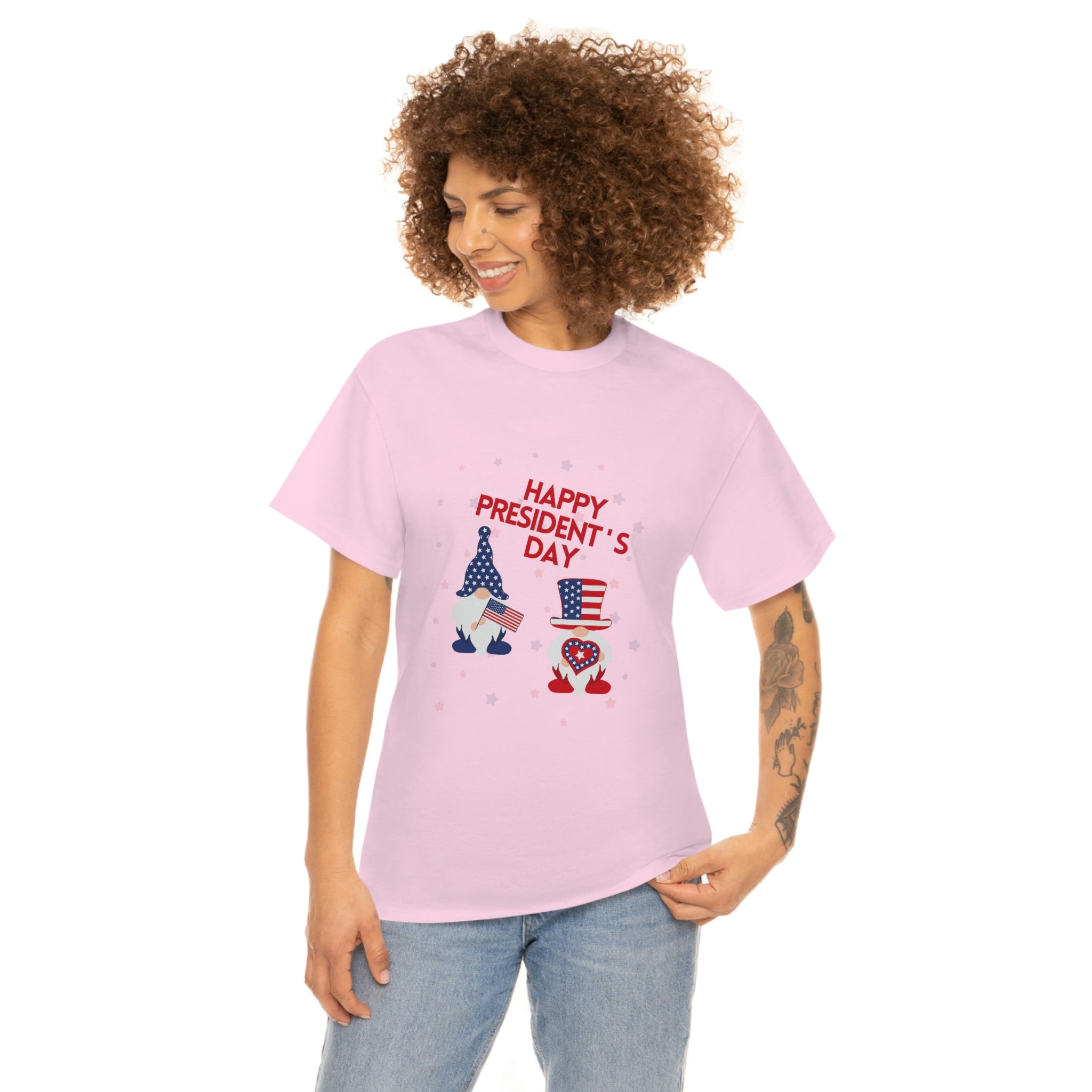 Happy President's Day Gnome Unisex Heavy Cotton Tee