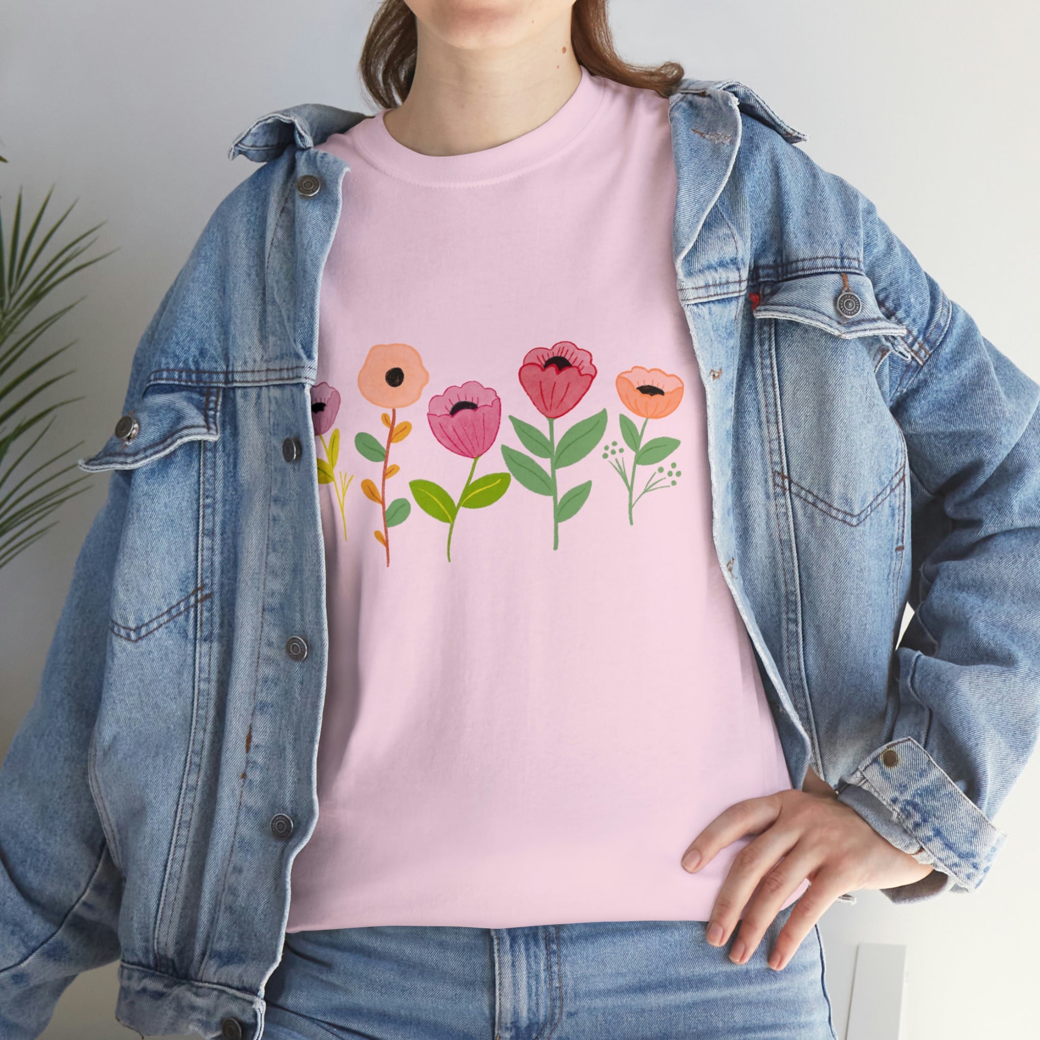 Spring Flowers Unisex Heavy Cotton Tee