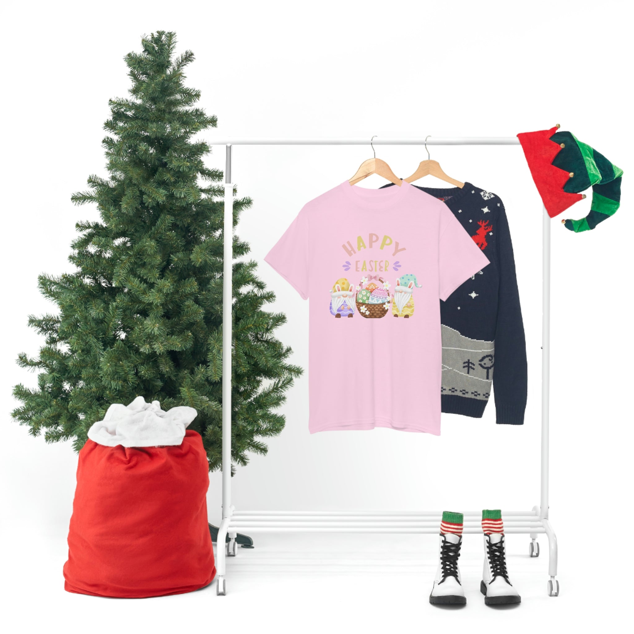 Happy Easter Gnome Unisex Heavy Cotton Tee