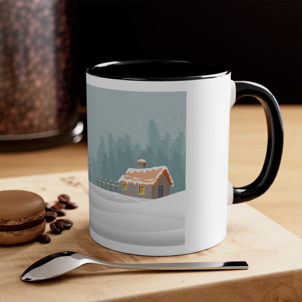 Merry Christmas Accent Coffee Mug, 11oz