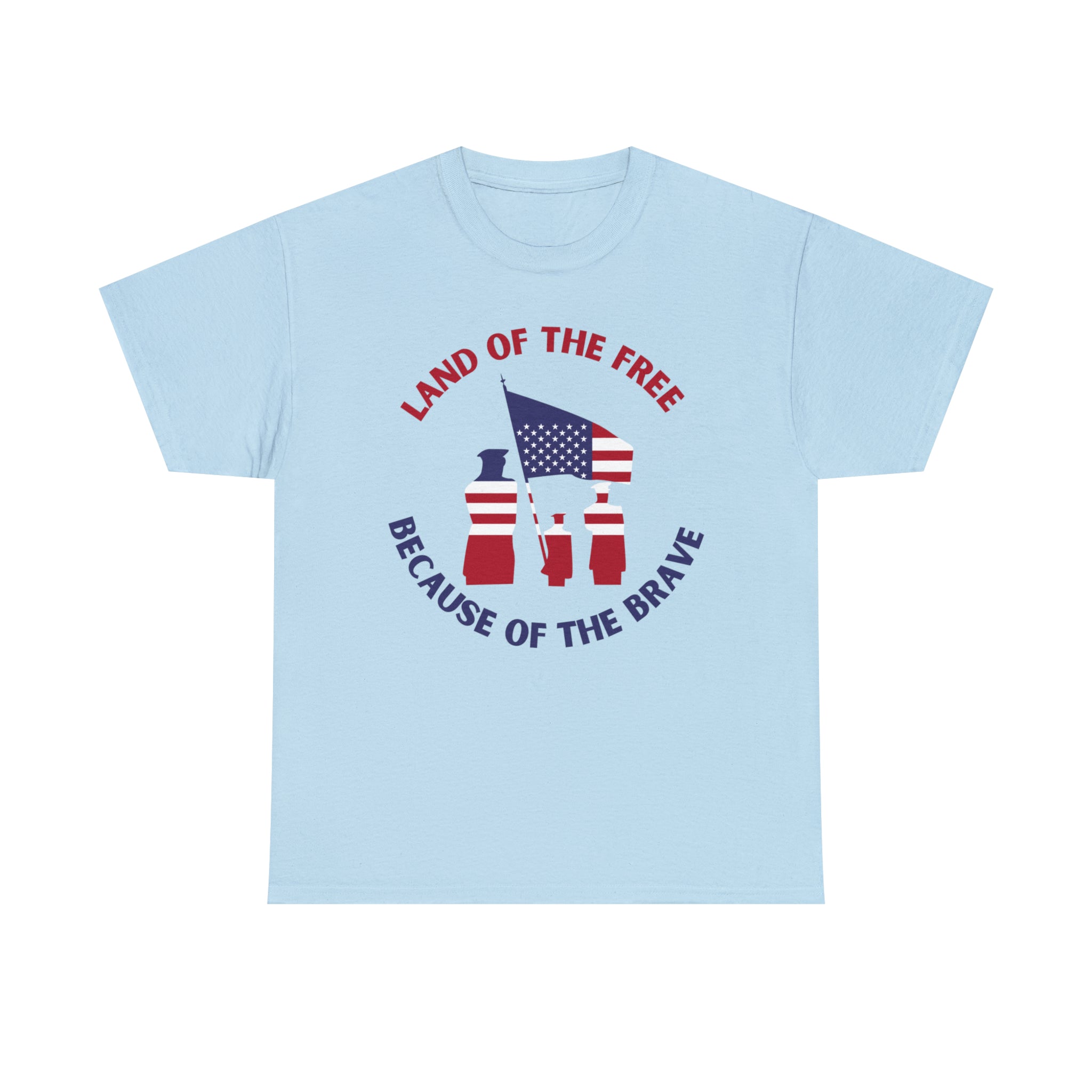 Memorial Day Land of The Free Unisex Heavy Cotton Tee