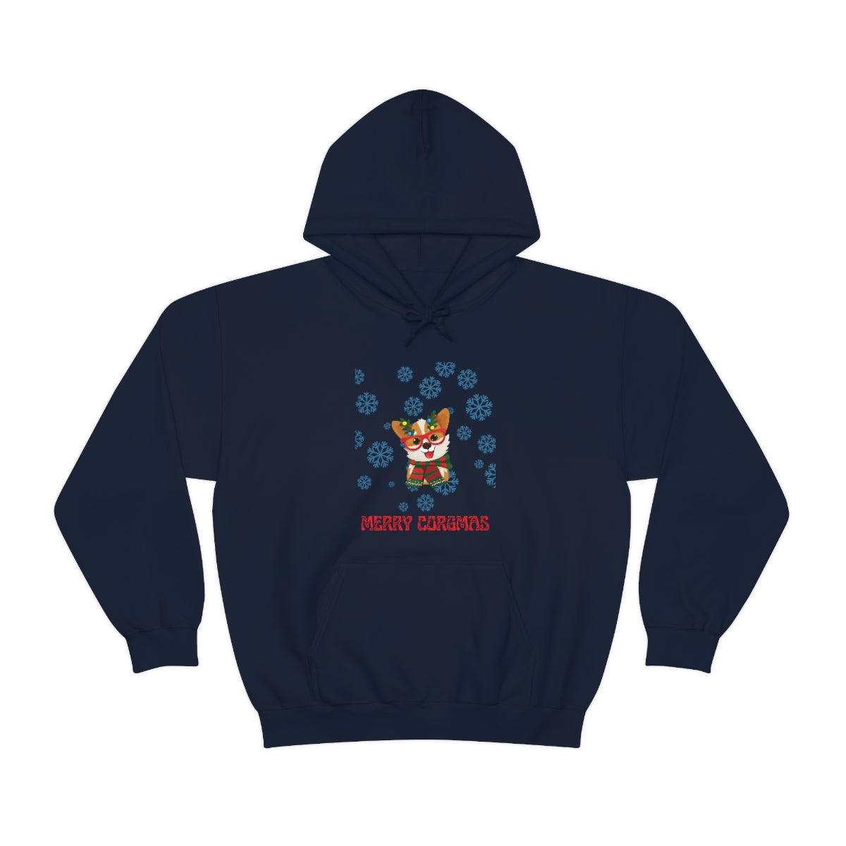 Merry Corgmas Unisex Heavy Blend™ Hooded Sweatshirt