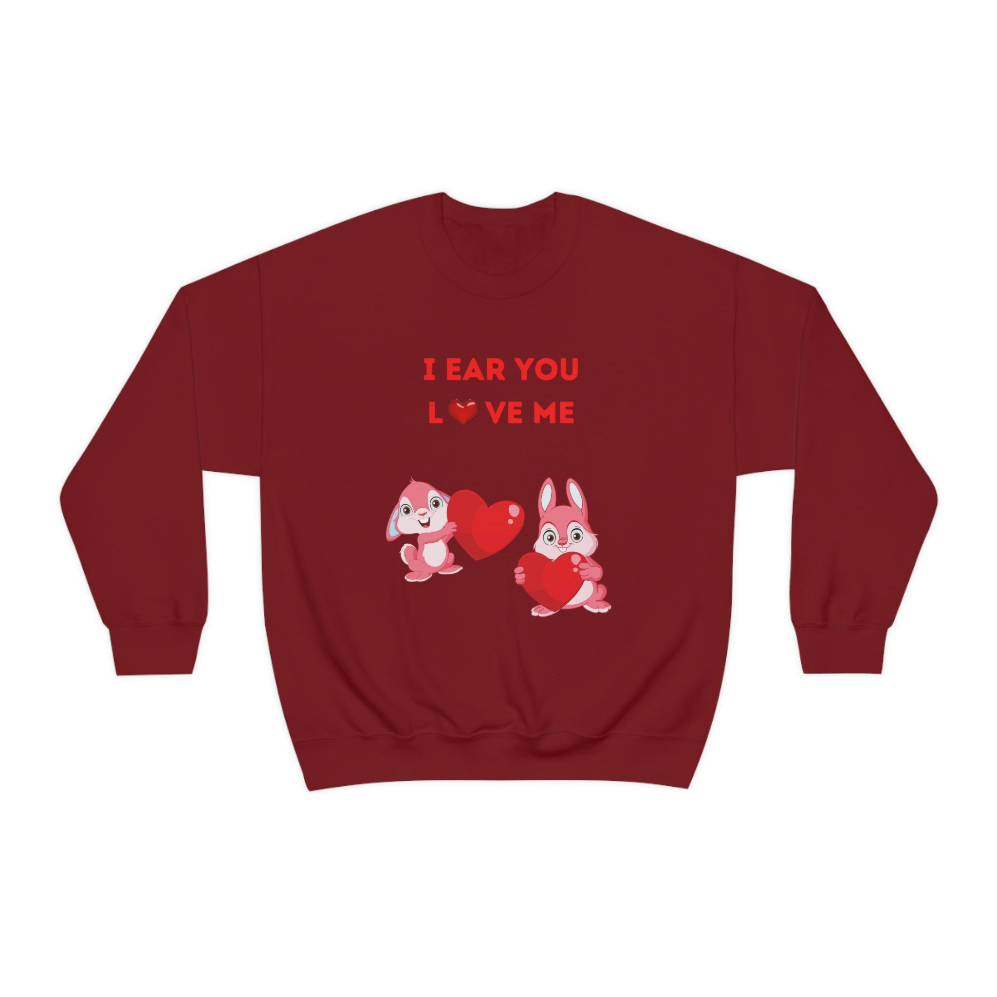 I Ear You Love Me Unisex Heavy Blend™ Crewneck Sweatshirt