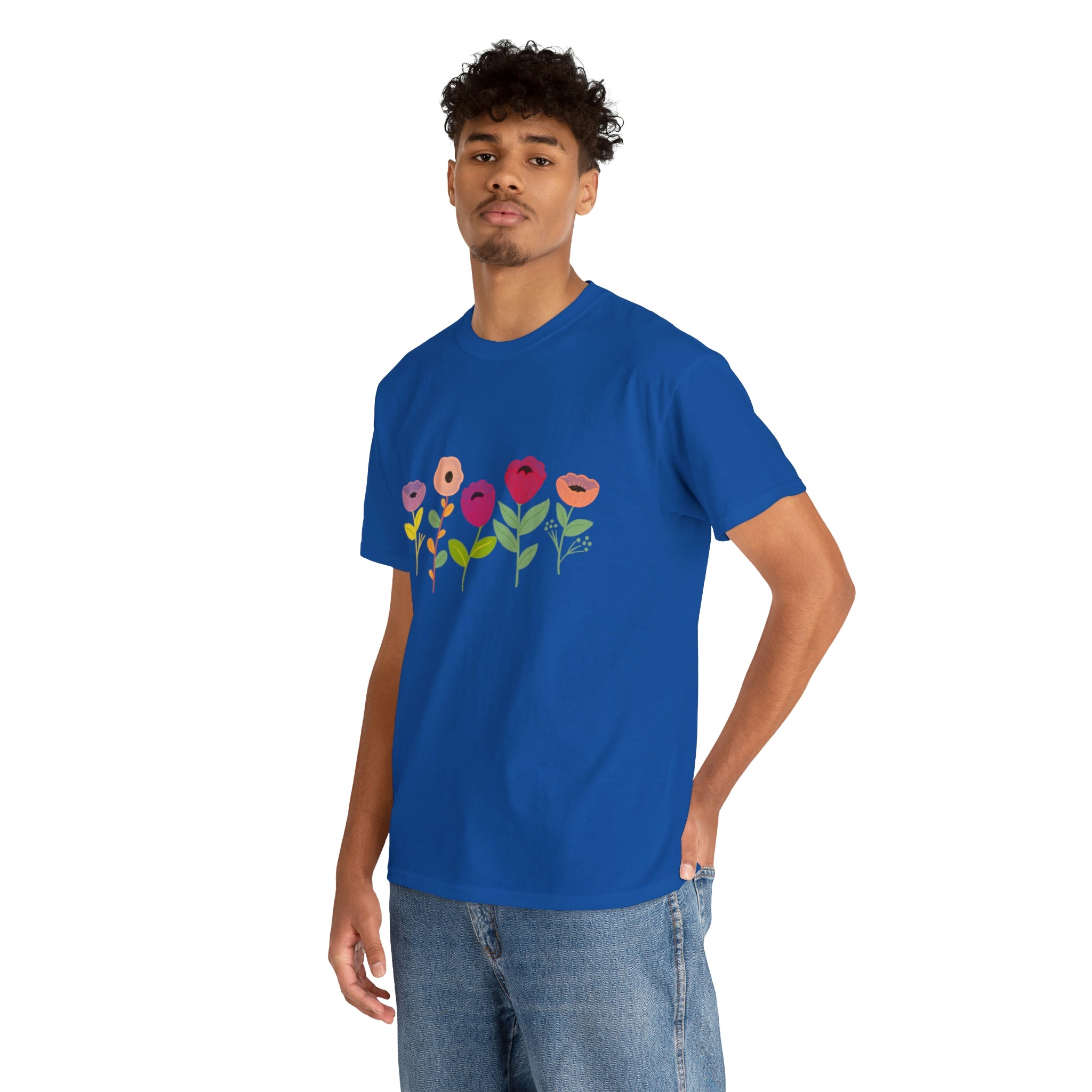 Spring Flowers Unisex Heavy Cotton Tee