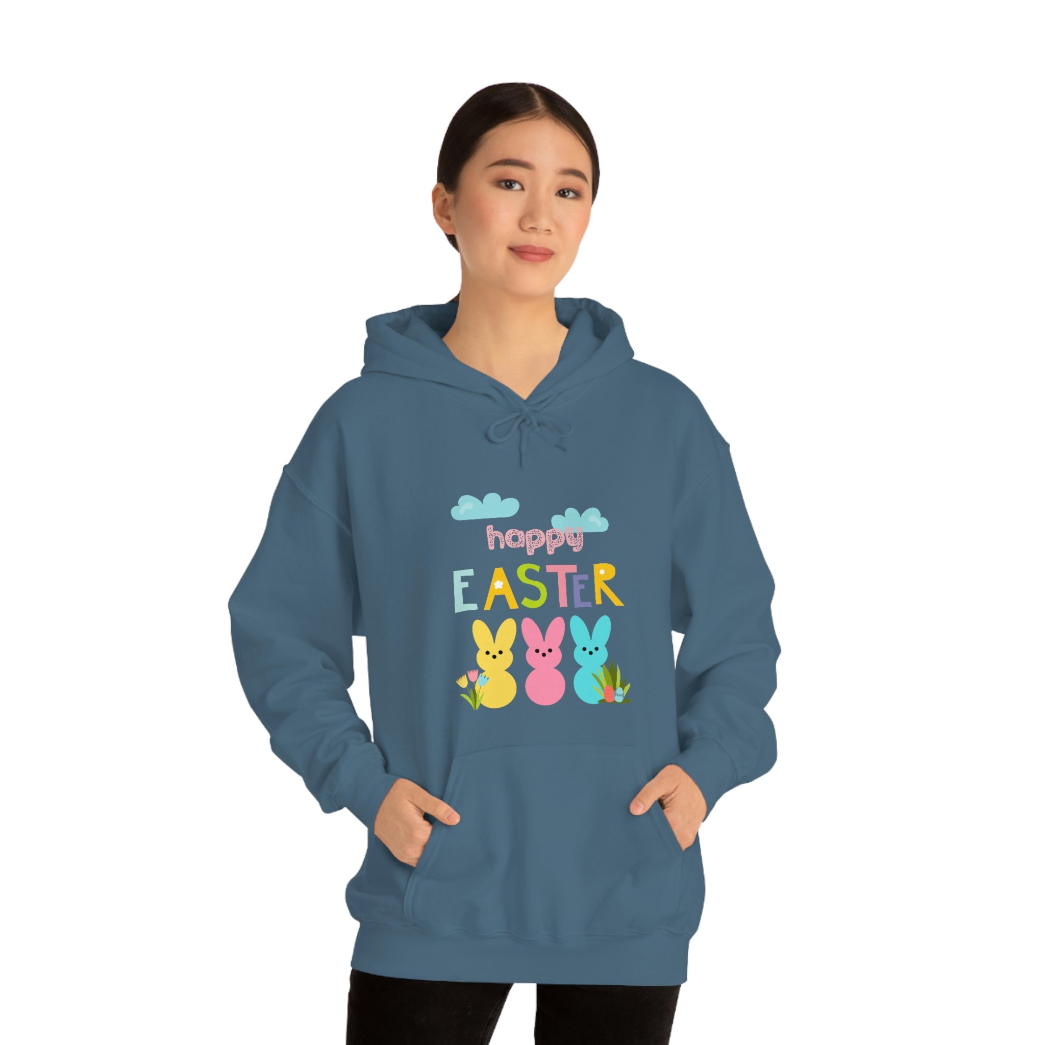 Happy Easter Bunny Unisex Heavy Blend™ Hooded Sweatshirt