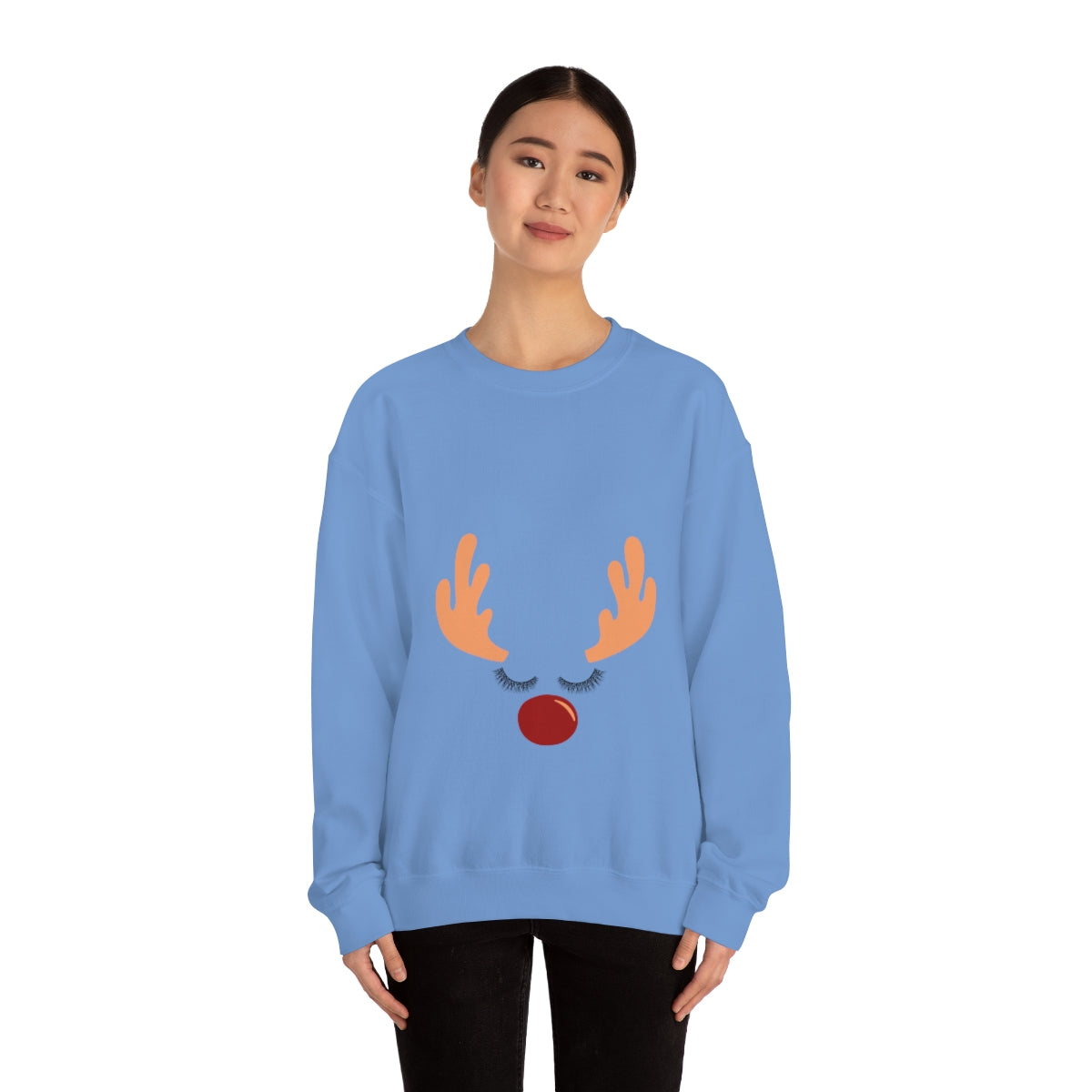 Reindeer Christmas Unisex Heavy Blend™ Crewneck Sweatshirt