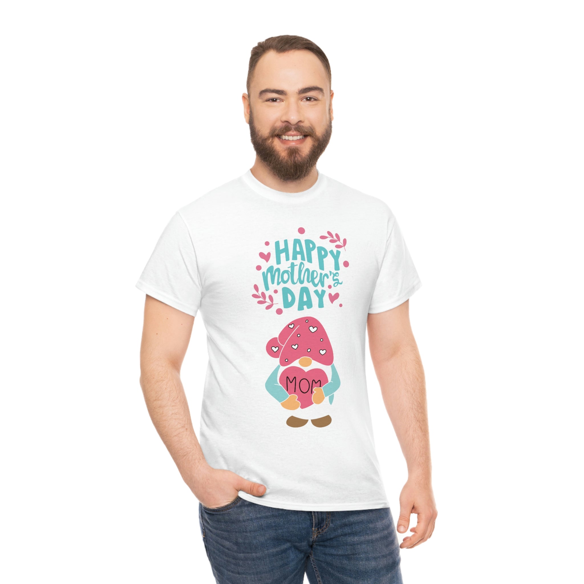 Happy Mother's Day Gnome Unisex Heavy Cotton Tee