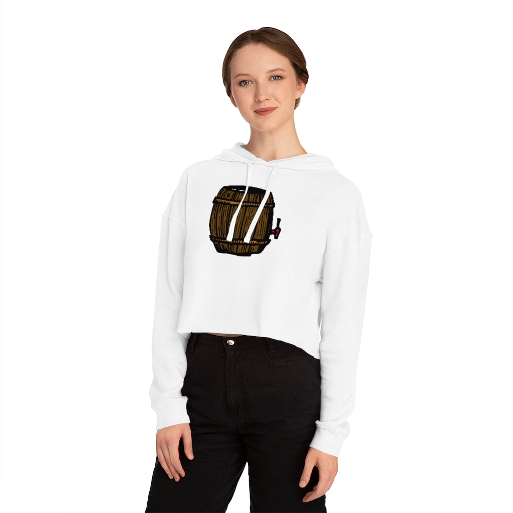 Keg Beer Women’s Cropped Hooded Sweatshirt