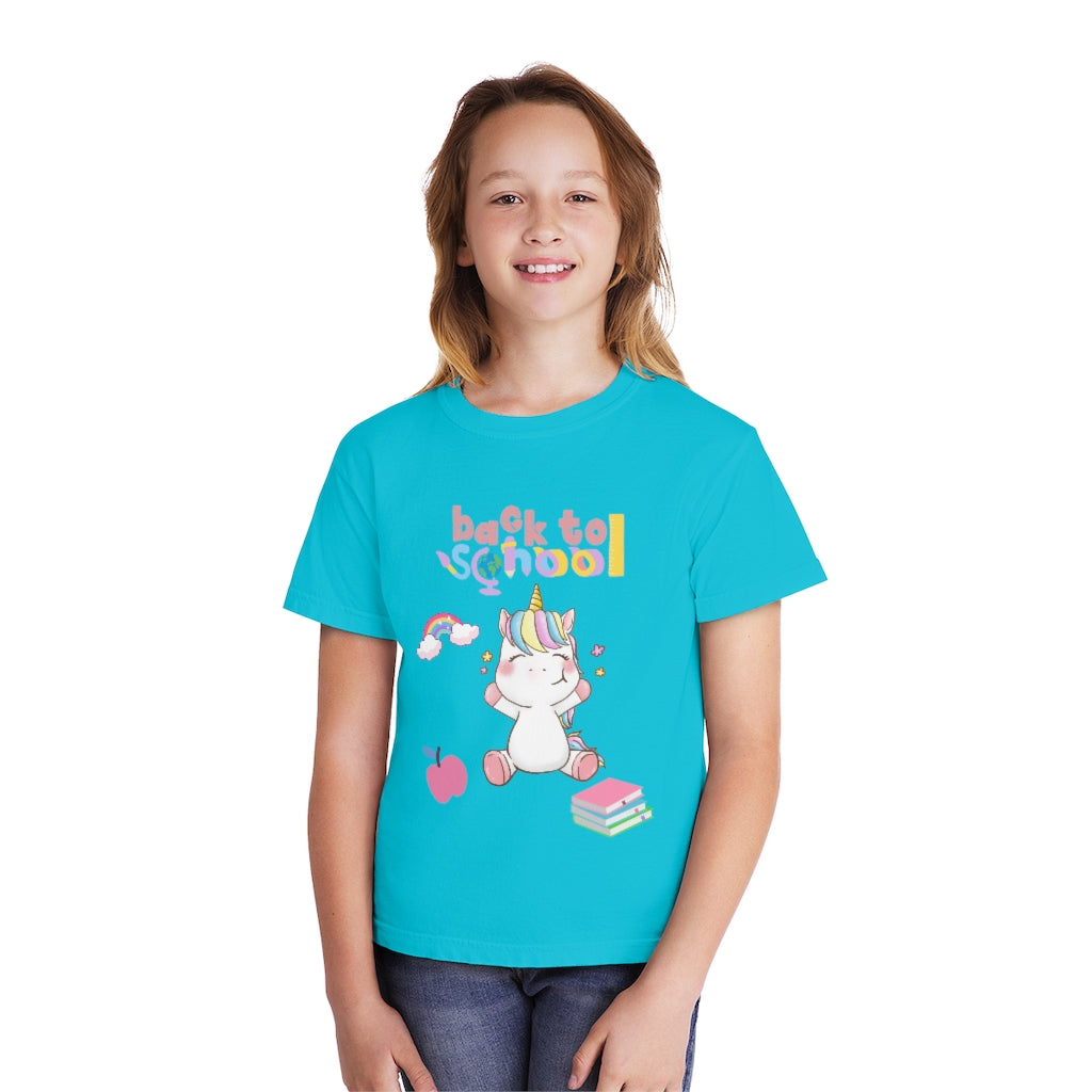 Back to School Unicorn Youth Midweight Tee