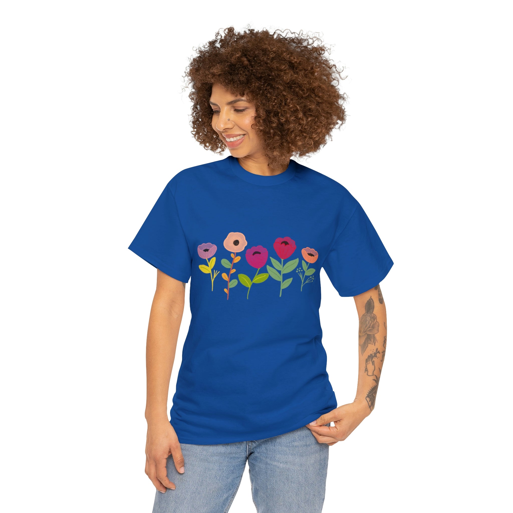 Spring Flowers Unisex Heavy Cotton Tee