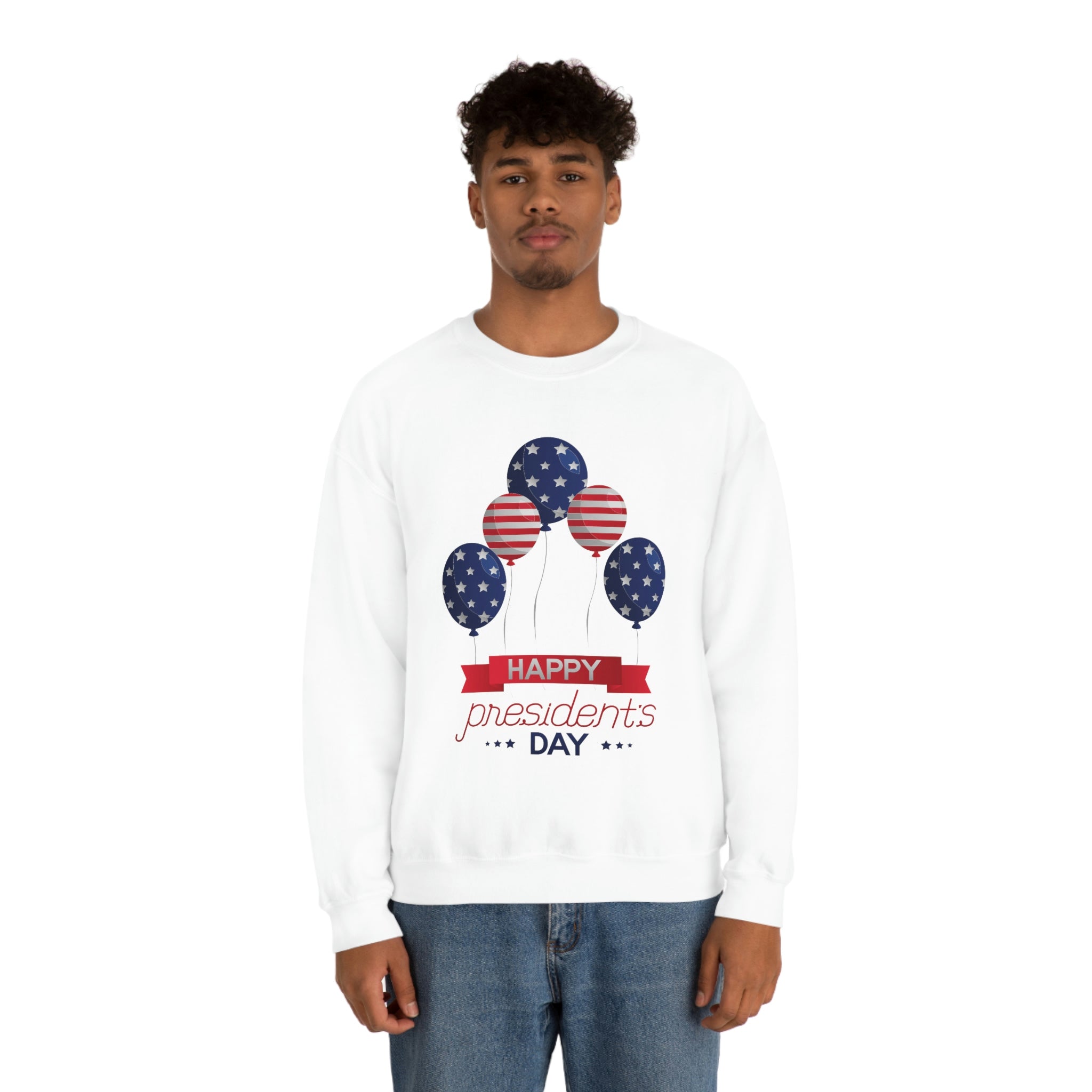 Happy President's Day Stars & Stripe Unisex Heavy Blend™ Crewneck Sweatshirt