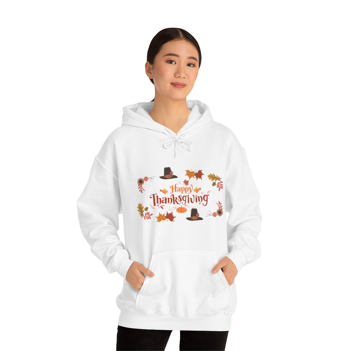 Happy Thanksgiving Unisex Heavy Blend™ Hooded Sweatshirt