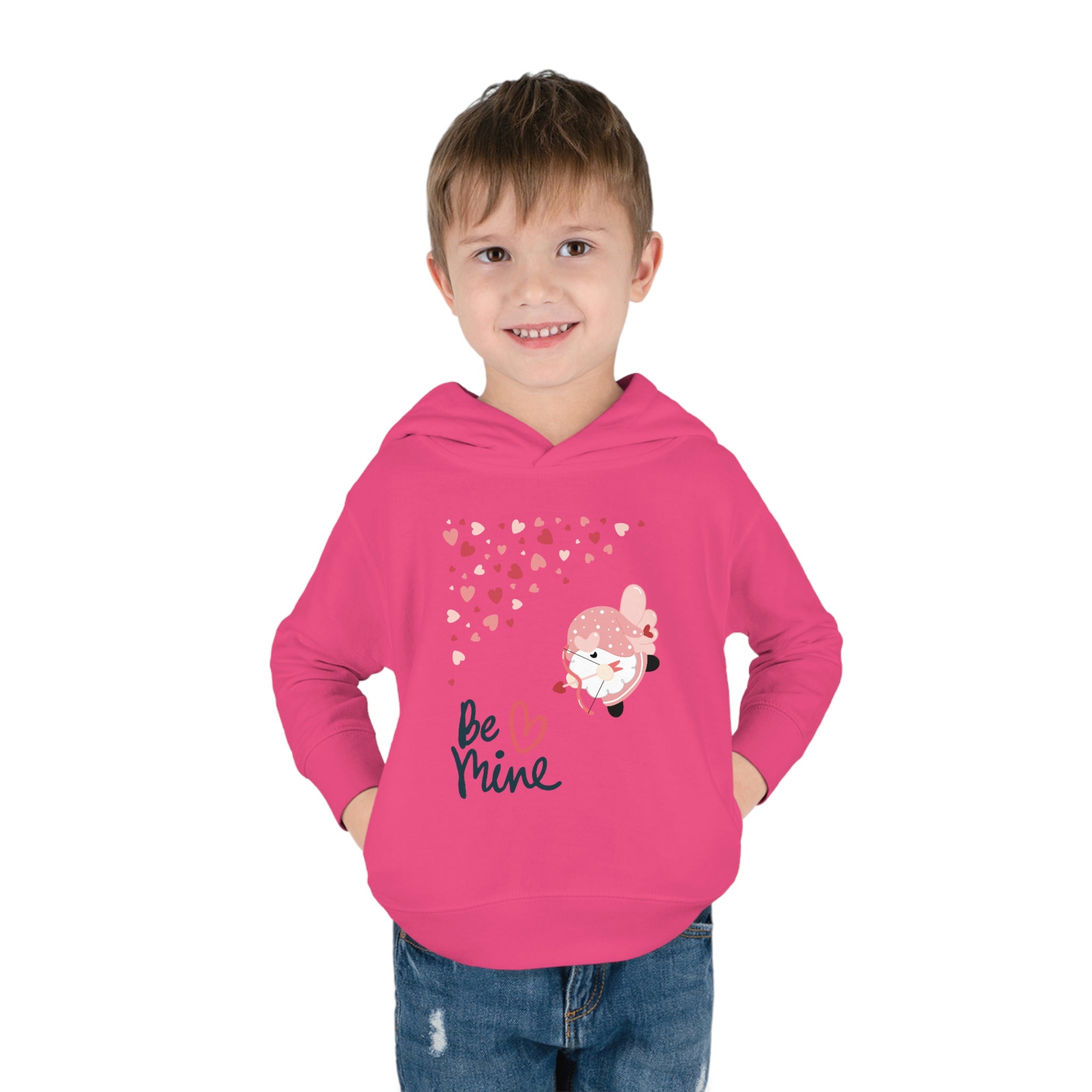 Be Mine Gnome!! Toddler Pullover Fleece Hoodie