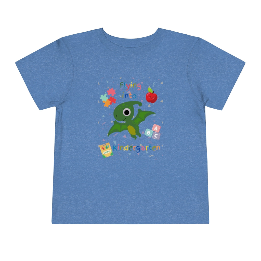 Flying Into Kindergarten Toddler Short Sleeve Tee